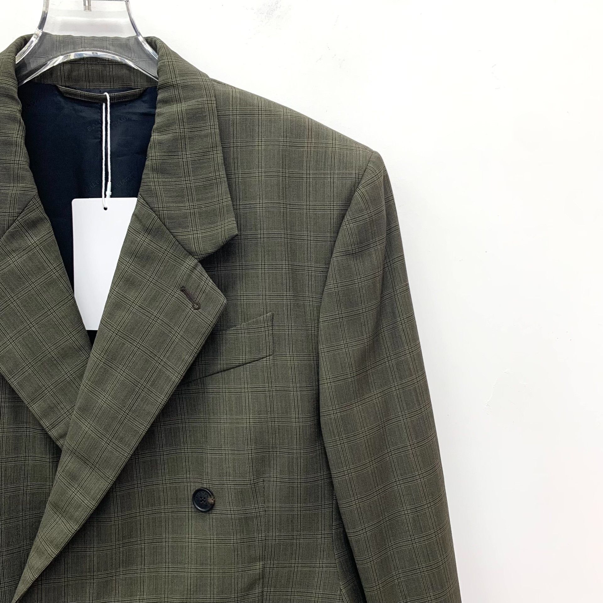 Balenciaga Balenciaga Checked Wool Double Breasted Blazer 36R Size 36R - 4 Thumbnail
