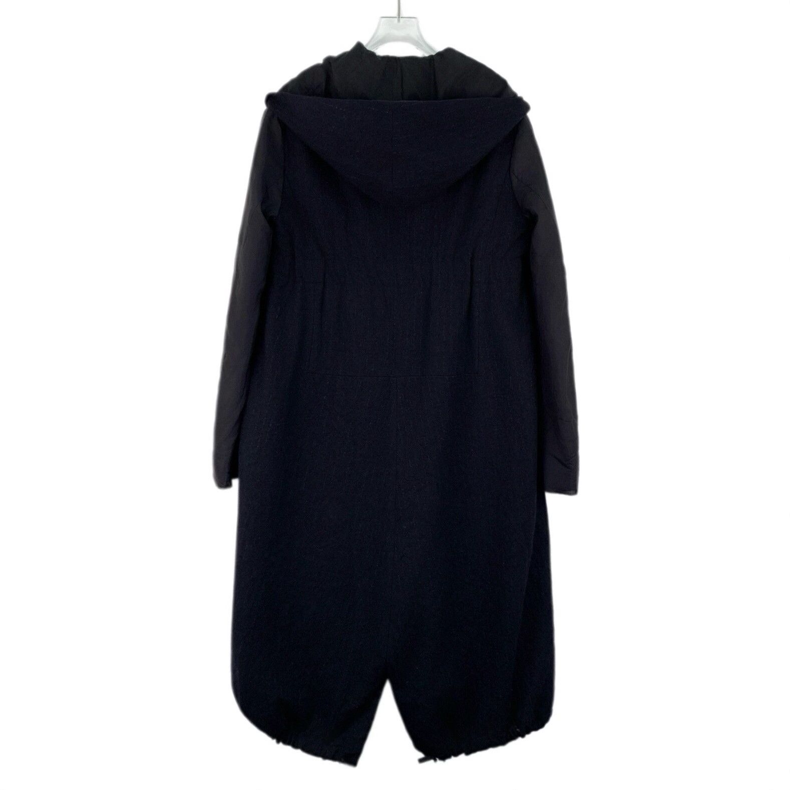 Masnada Masnada Virgin Wool Hooded Coat 42 Size M / US 6-8 / IT 42-44 - 3 Thumbnail