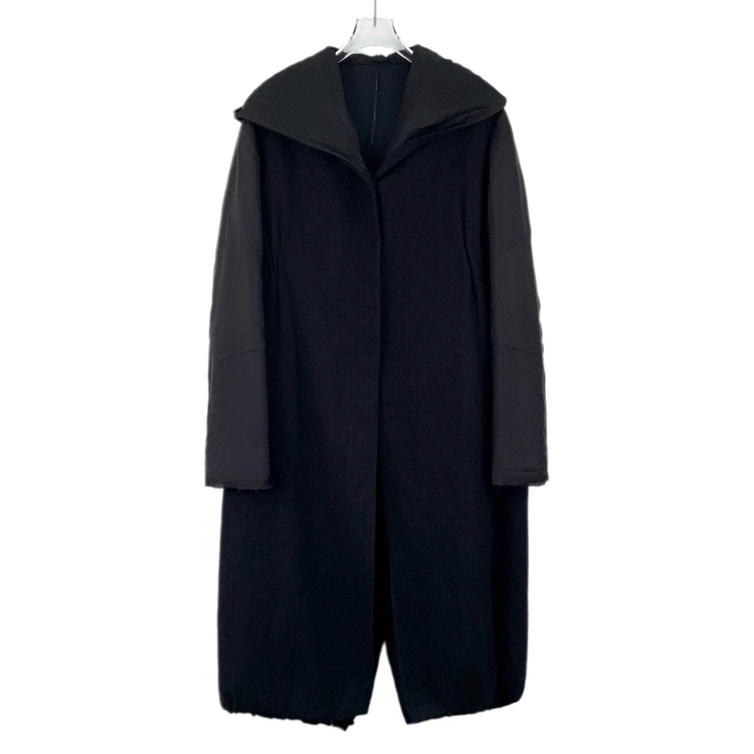 Masnada Masnada Virgin Wool Hooded Coat 42 Size M / US 6-8 / IT 42-44 - 2 Thumbnail