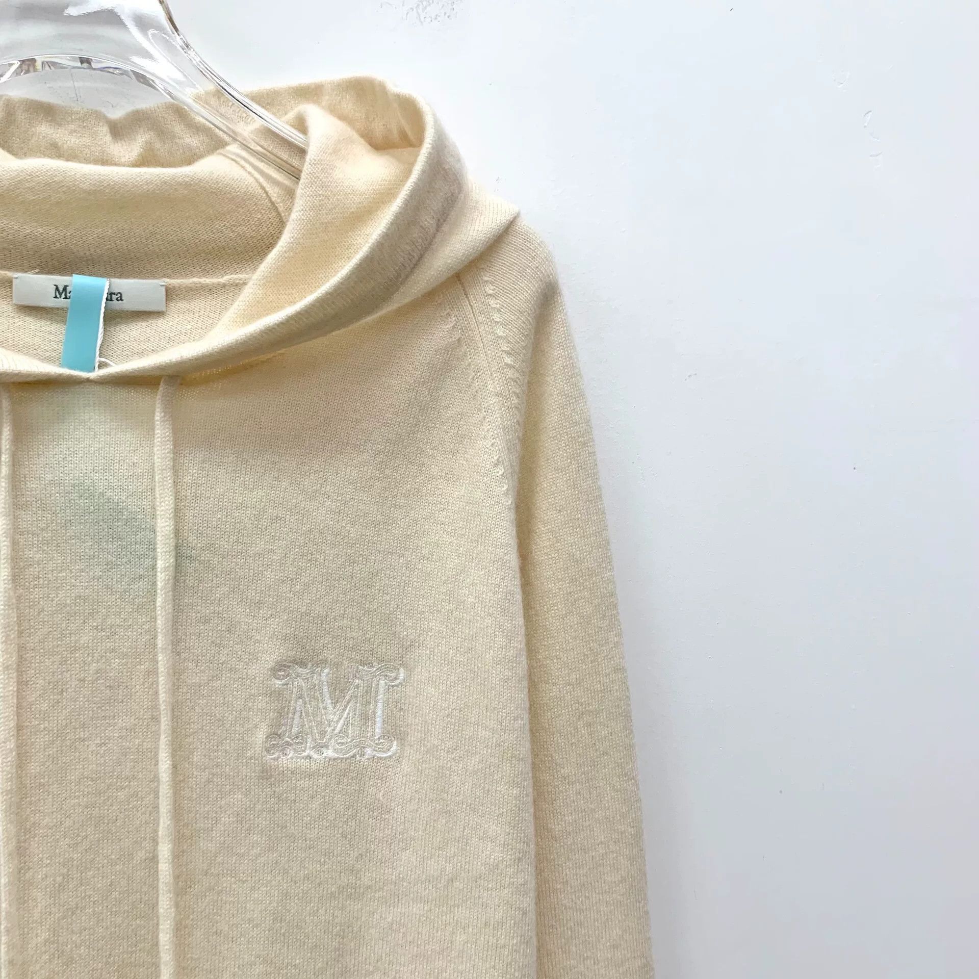 Max Mara Max Mara Embroidered Wool Cashmere Hoodie L Size L / US 10 / IT 46 - 4 Thumbnail