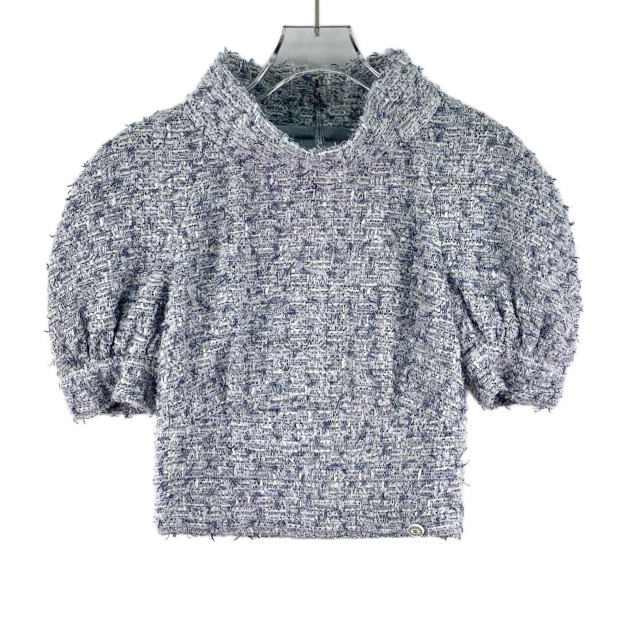 Chanel Chanel Tweed Short Sleeve Blouse 36 Size XS / US 0-2 / IT 36-38 - 2 Thumbnail