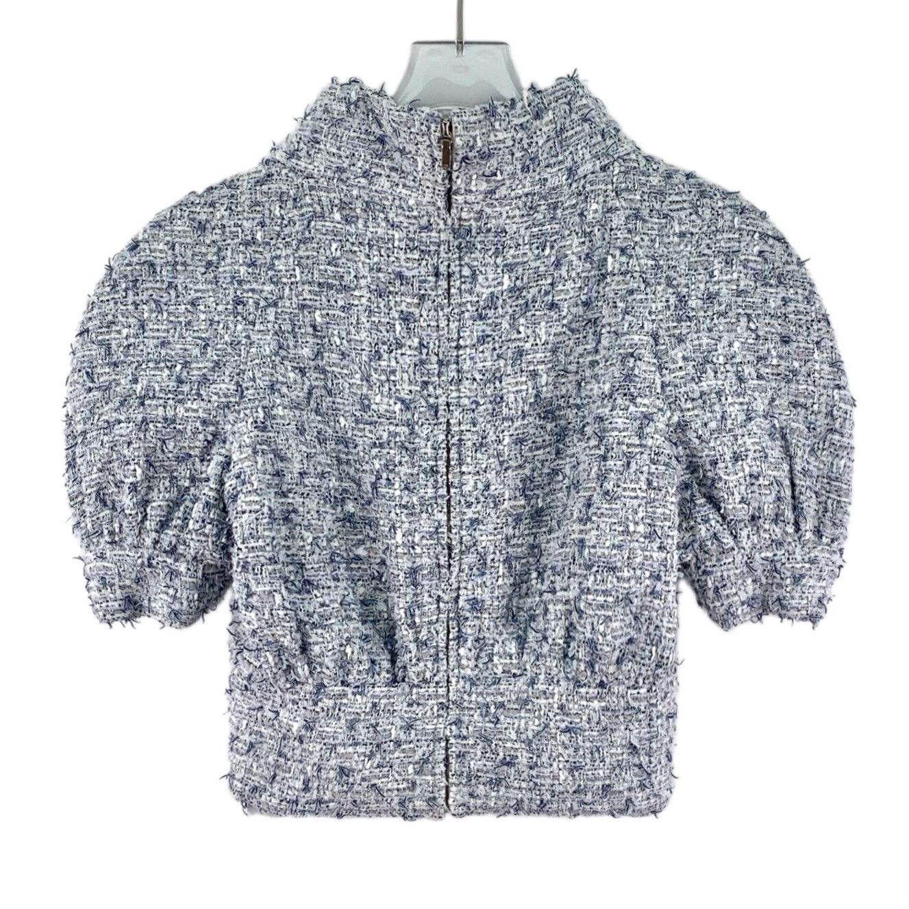 Chanel Chanel Tweed Short Sleeve Blouse 36 Size XS / US 0-2 / IT 36-38 - 3 Thumbnail