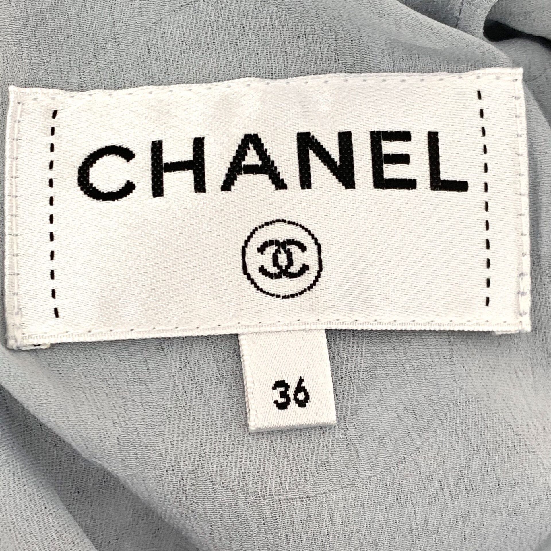 Chanel Chanel Tweed Short Sleeve Blouse 36 Size XS / US 0-2 / IT 36-38 - 6 Thumbnail