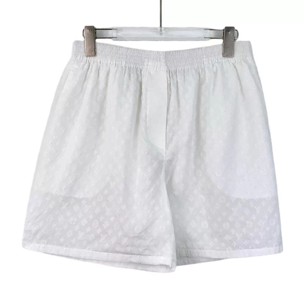 Louis Vuitton Louis Vuitton Monogram Embossed Shorts Size 40 Size 28" / US 6 / IT 42 - 2 Thumbnail