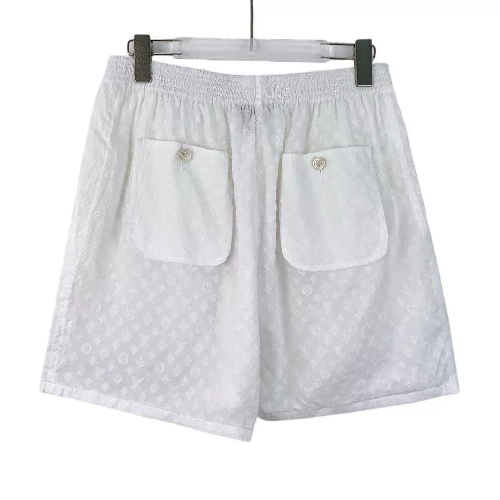 Louis Vuitton Louis Vuitton Monogram Embossed Shorts Size 40 Size 28" / US 6 / IT 42 - 3 Thumbnail