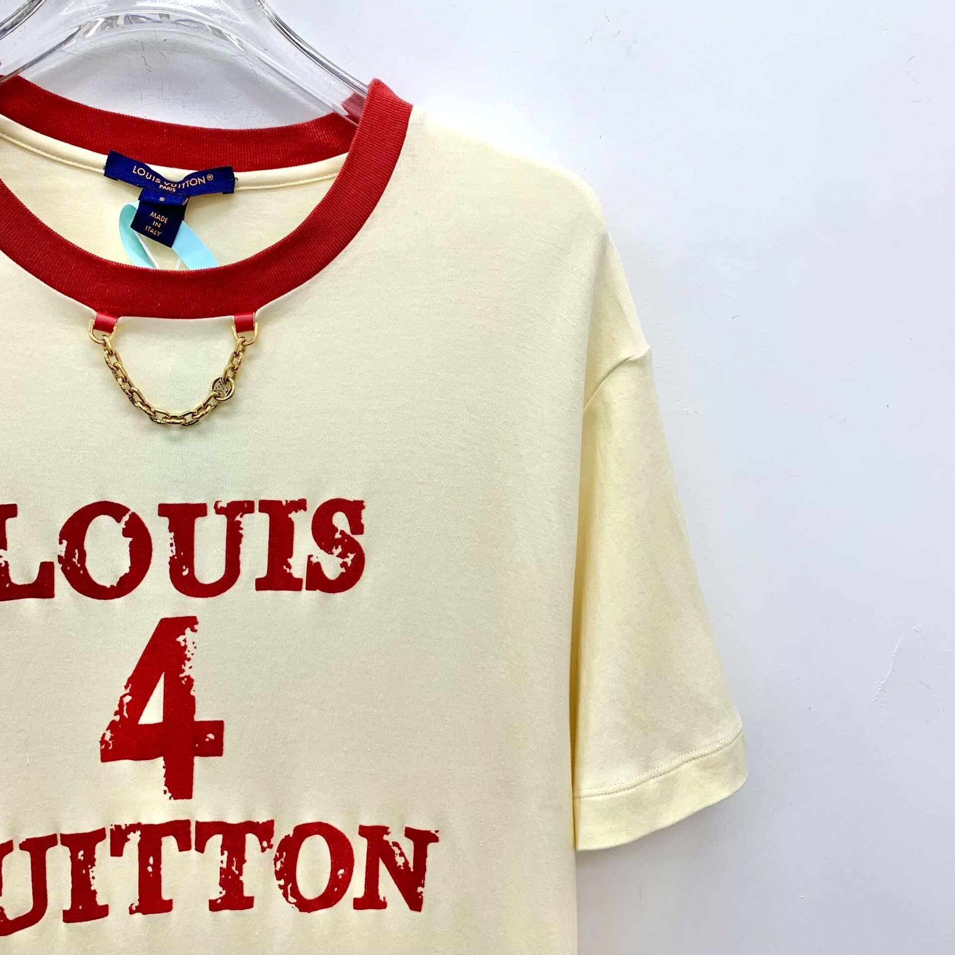 Louis Vuitton Louis Vuitton Chain Detail Ringer T-Shirt S Size S / US 4 / IT 40 - 4 Thumbnail