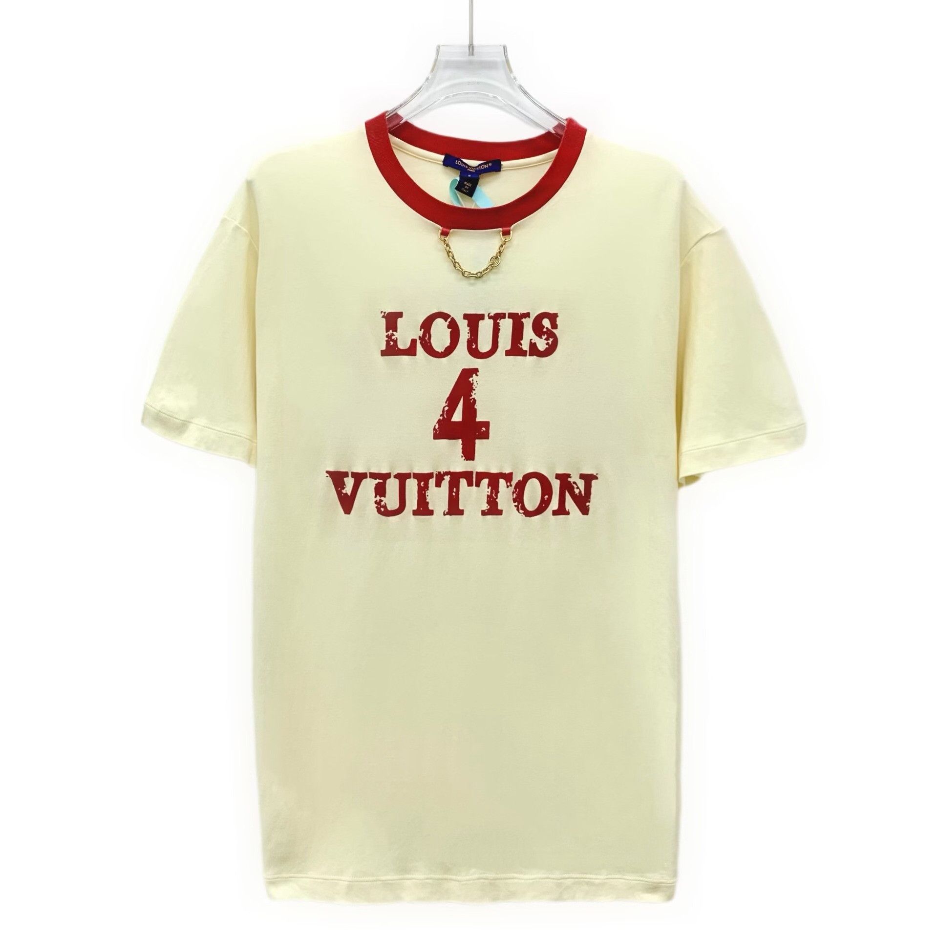 Louis Vuitton Louis Vuitton Chain Detail Ringer T-Shirt S Size S / US 4 / IT 40 - 2 Thumbnail