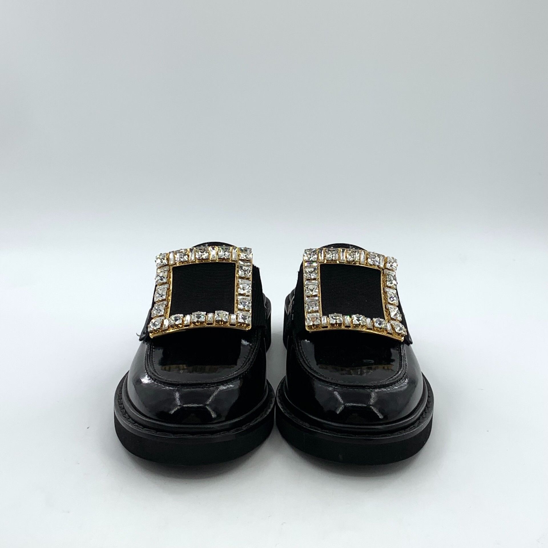 Roger Vivier Roger Vivier Rhinestone Buckle Patent Leather Mules 35 Size US 5 / IT 35 - 4 Thumbnail
