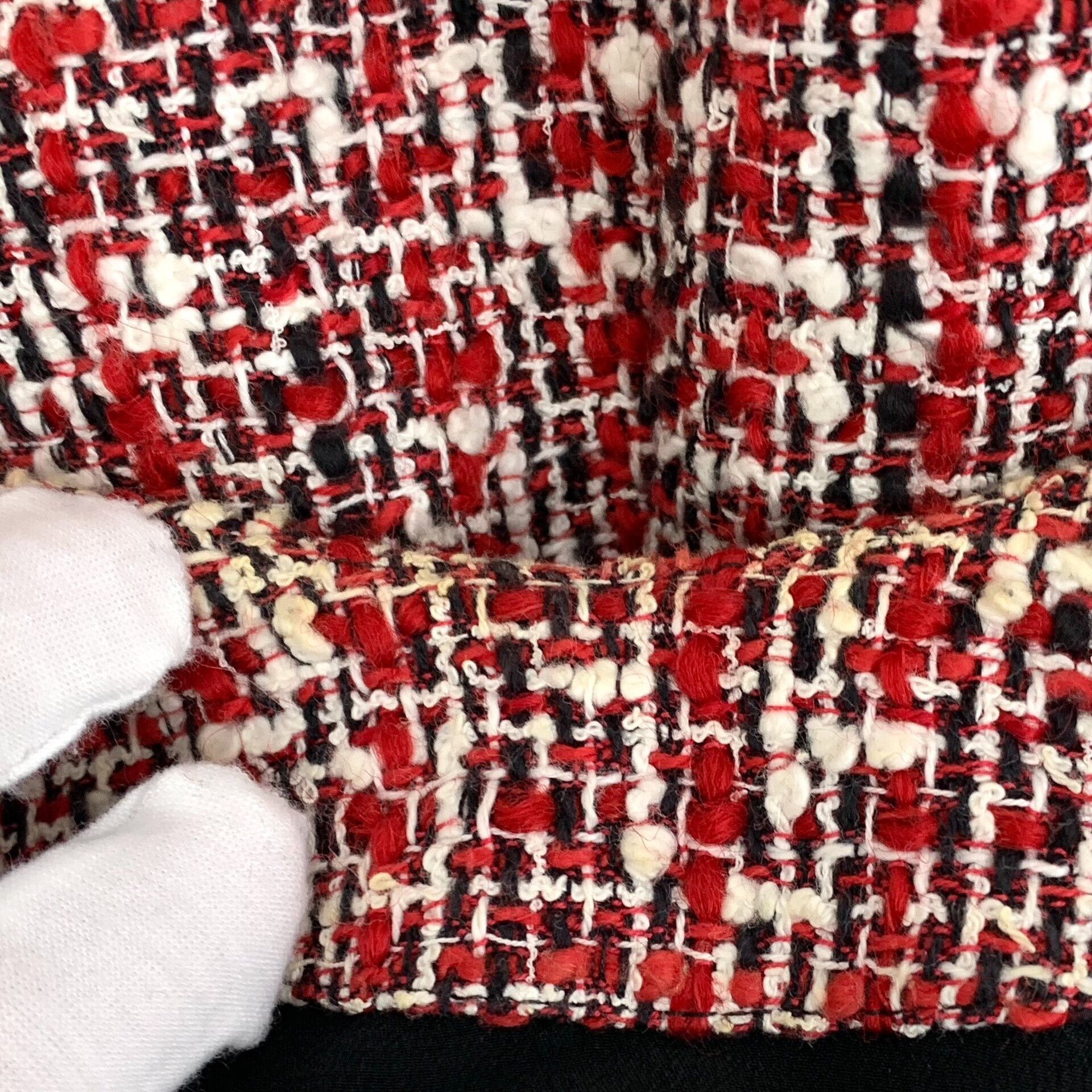 Alexander McQueen Alexander McQueen Red Tweed Mini Dress IT 40 Size S / US 4 / IT 40 - 9 Thumbnail