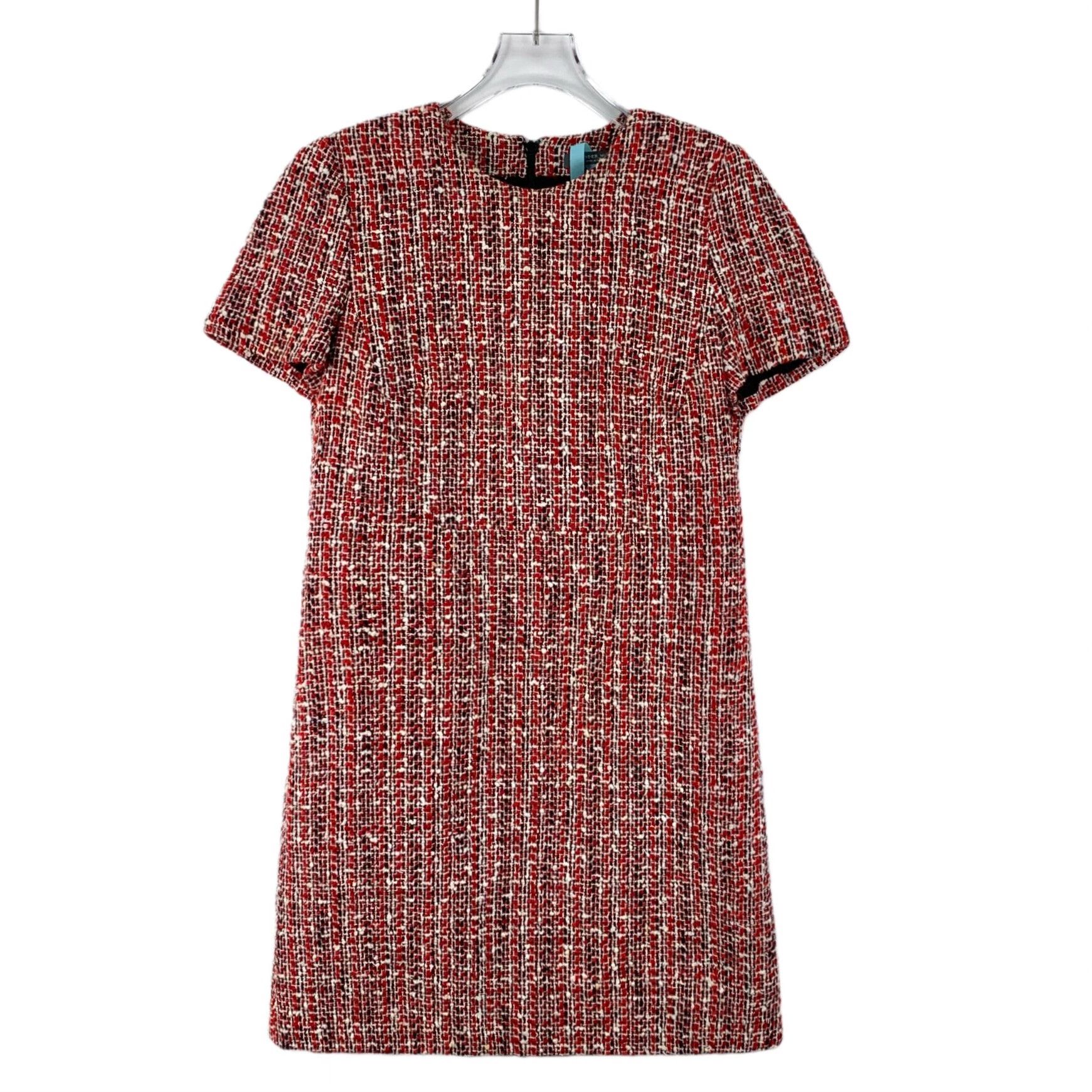 Alexander McQueen Alexander McQueen Red Tweed Mini Dress IT 40 Size S / US 4 / IT 40 - 2 Thumbnail