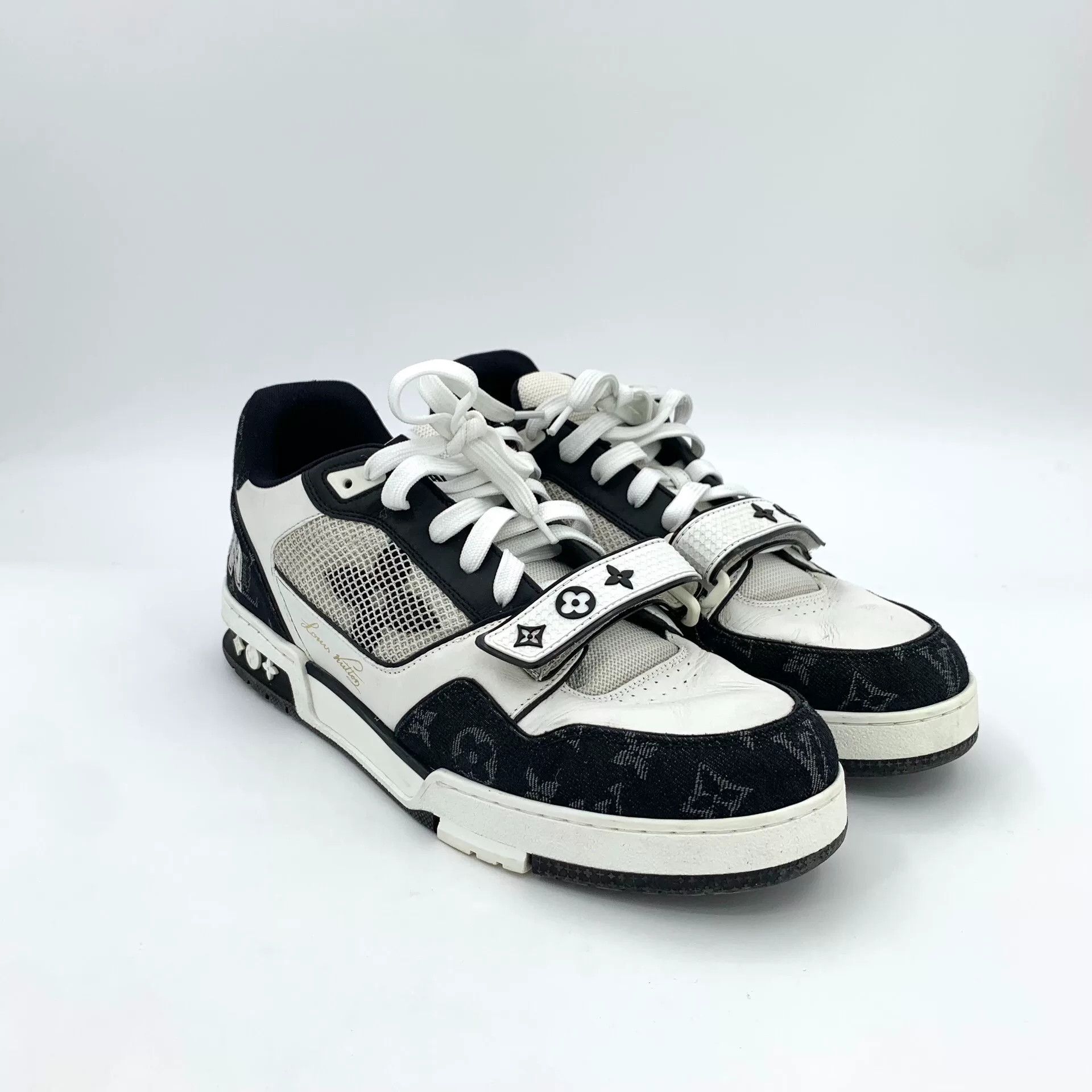 Louis Vuitton Louis Vuitton Monogram Denim Trainer Sneakers 10 Size US 10 / EU 43 - 3 Thumbnail