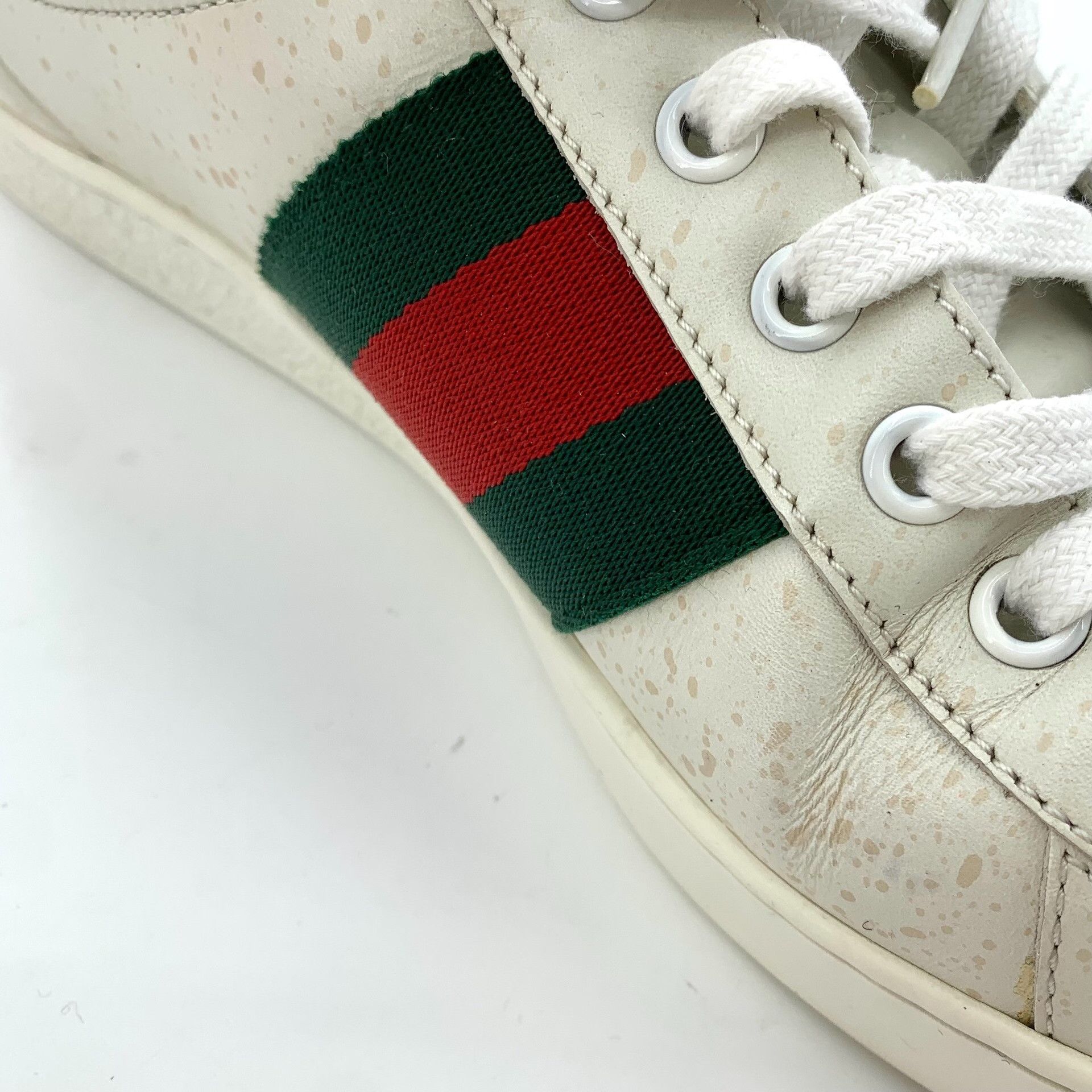 Gucci Gucci Bee Embroidered Ace Sneakers Size 8.5 Size US 9.5 / EU 42-43 - 10 Thumbnail