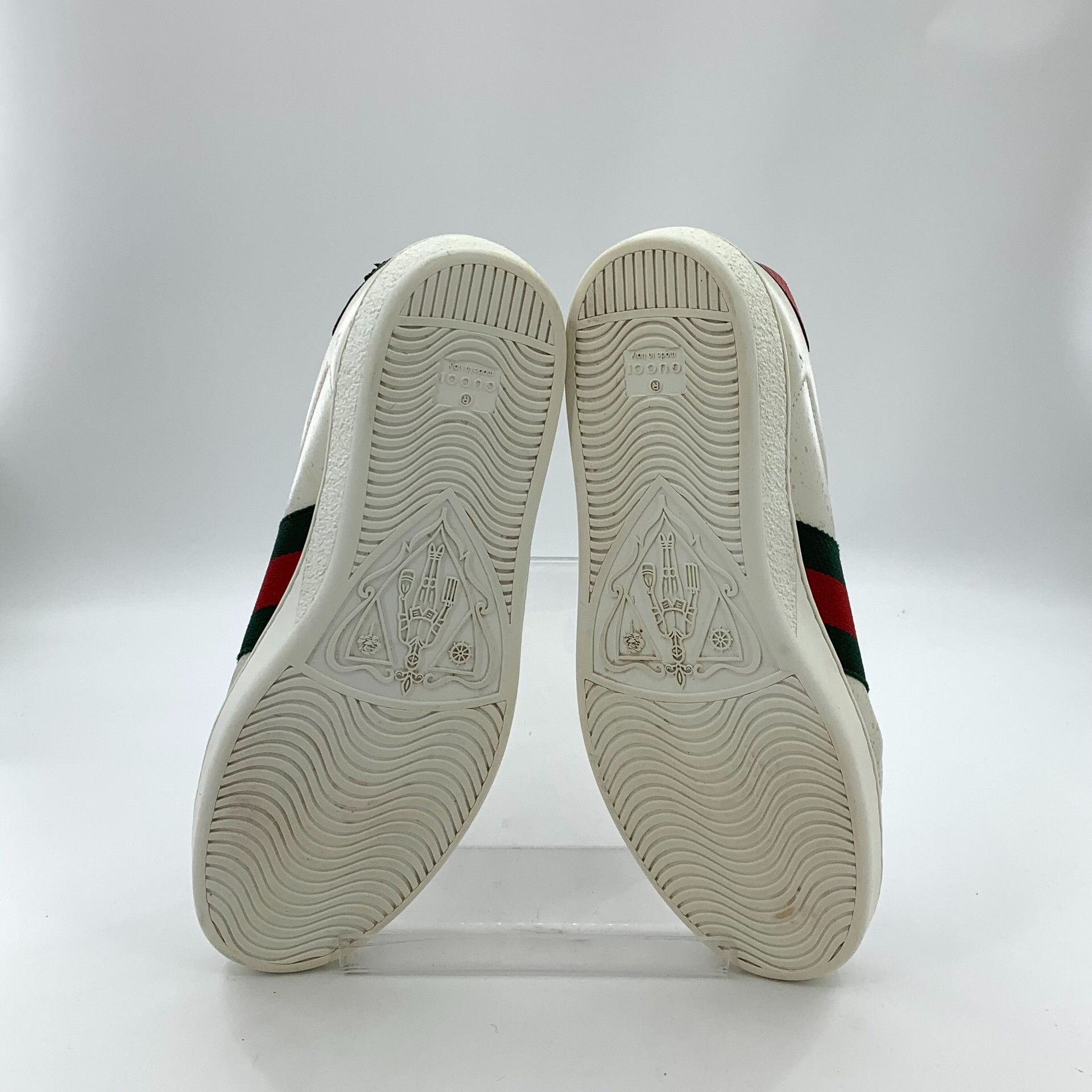 Gucci Gucci Bee Embroidered Ace Sneakers Size 8.5 Size US 9.5 / EU 42-43 - 6 Thumbnail