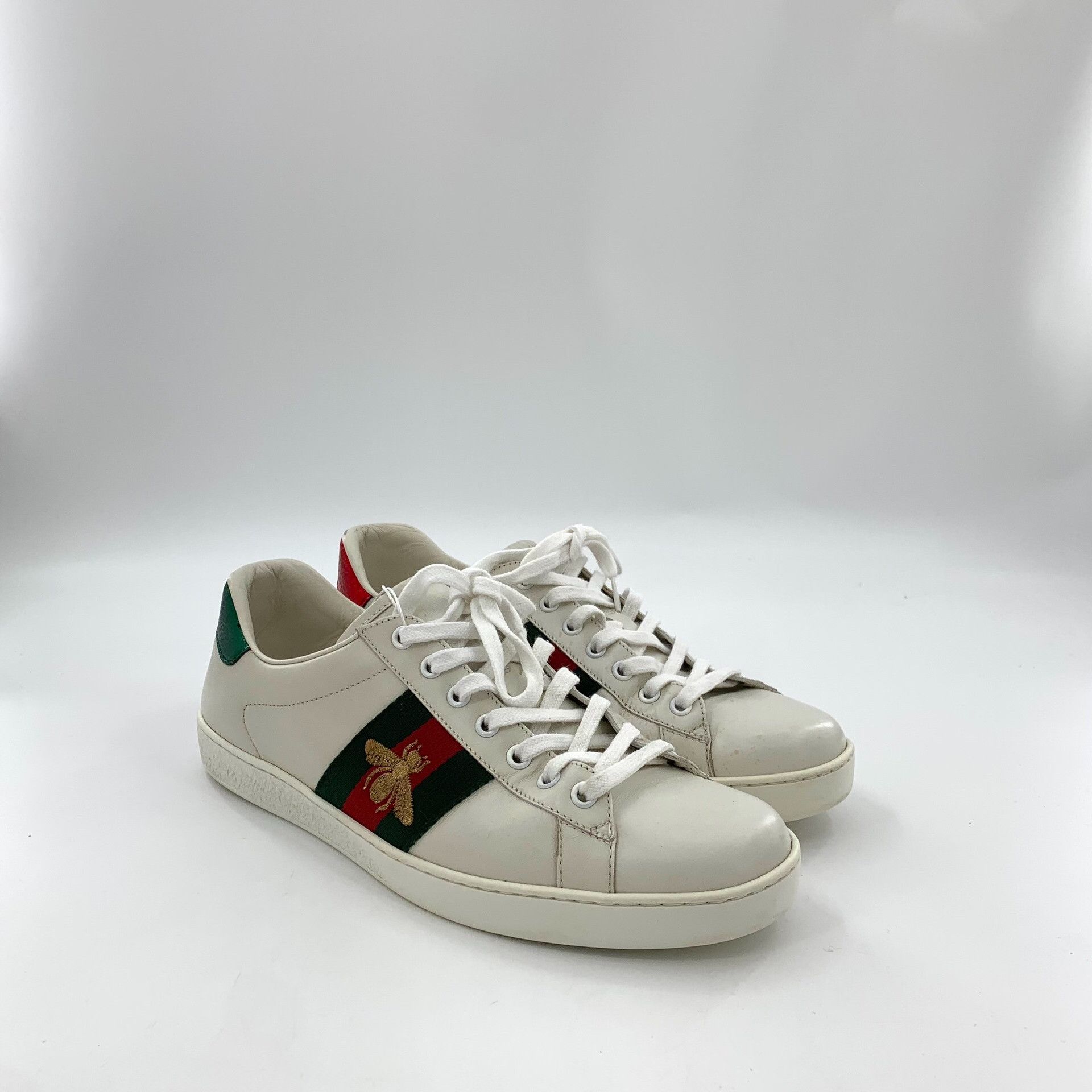Gucci Gucci Bee Embroidered Ace Sneakers Size 8.5 Size US 9.5 / EU 42-43 - 3 Thumbnail