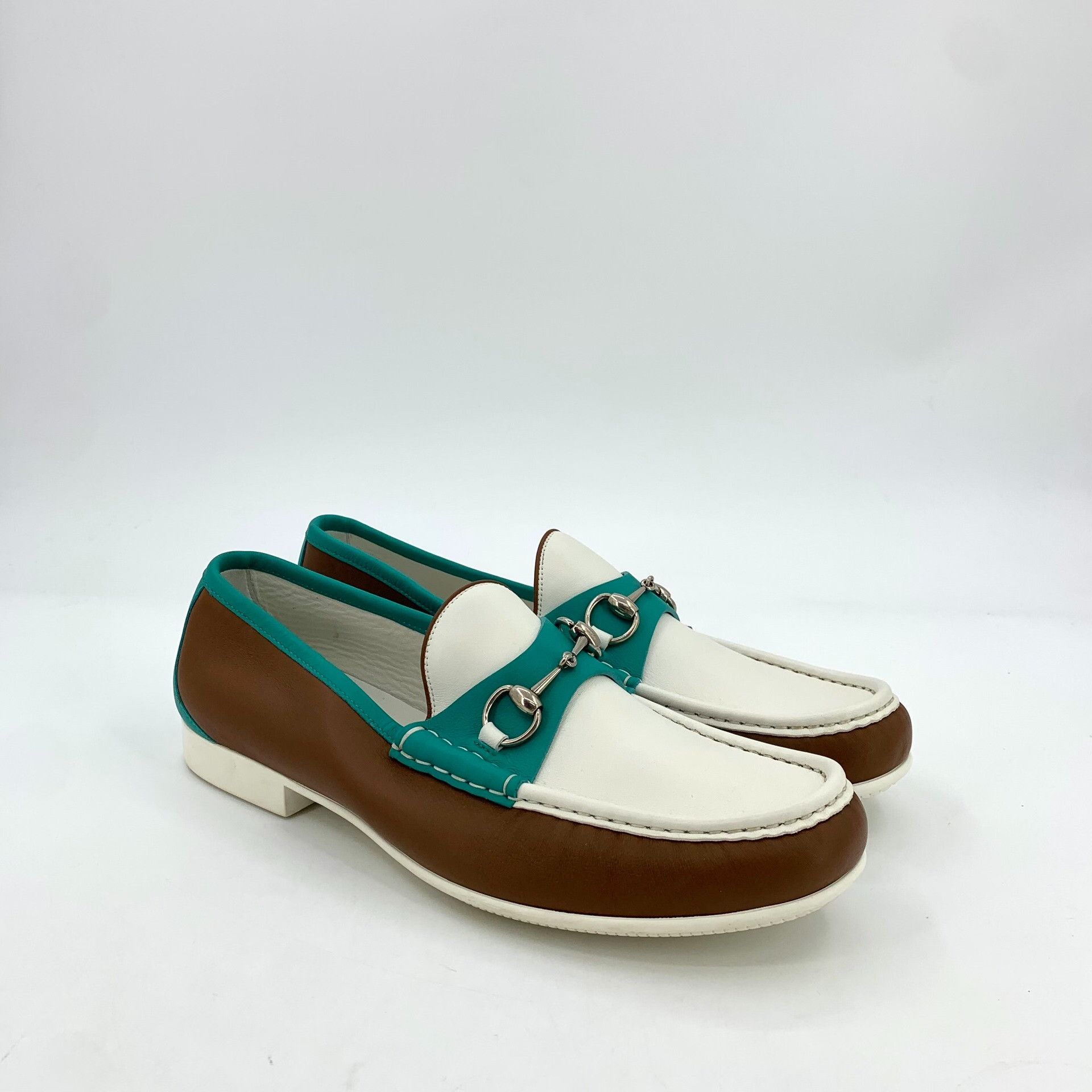 Gucci Gucci Colorblock Horsebit Leather Loafers EU 42.5 Size US 9.5 / EU 42-43 - 3 Thumbnail