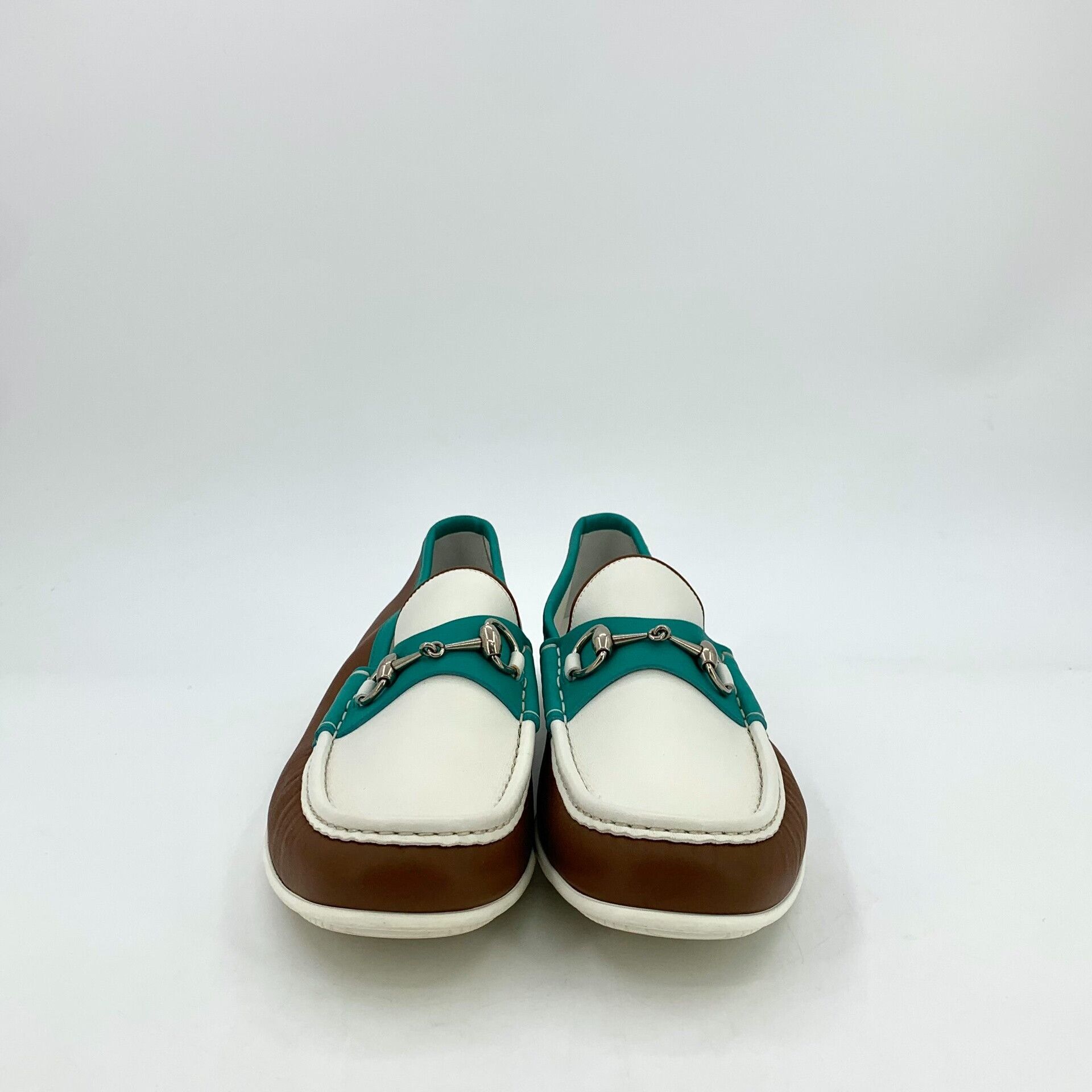 Gucci Gucci Colorblock Horsebit Leather Loafers EU 42.5 Size US 9.5 / EU 42-43 - 4 Thumbnail