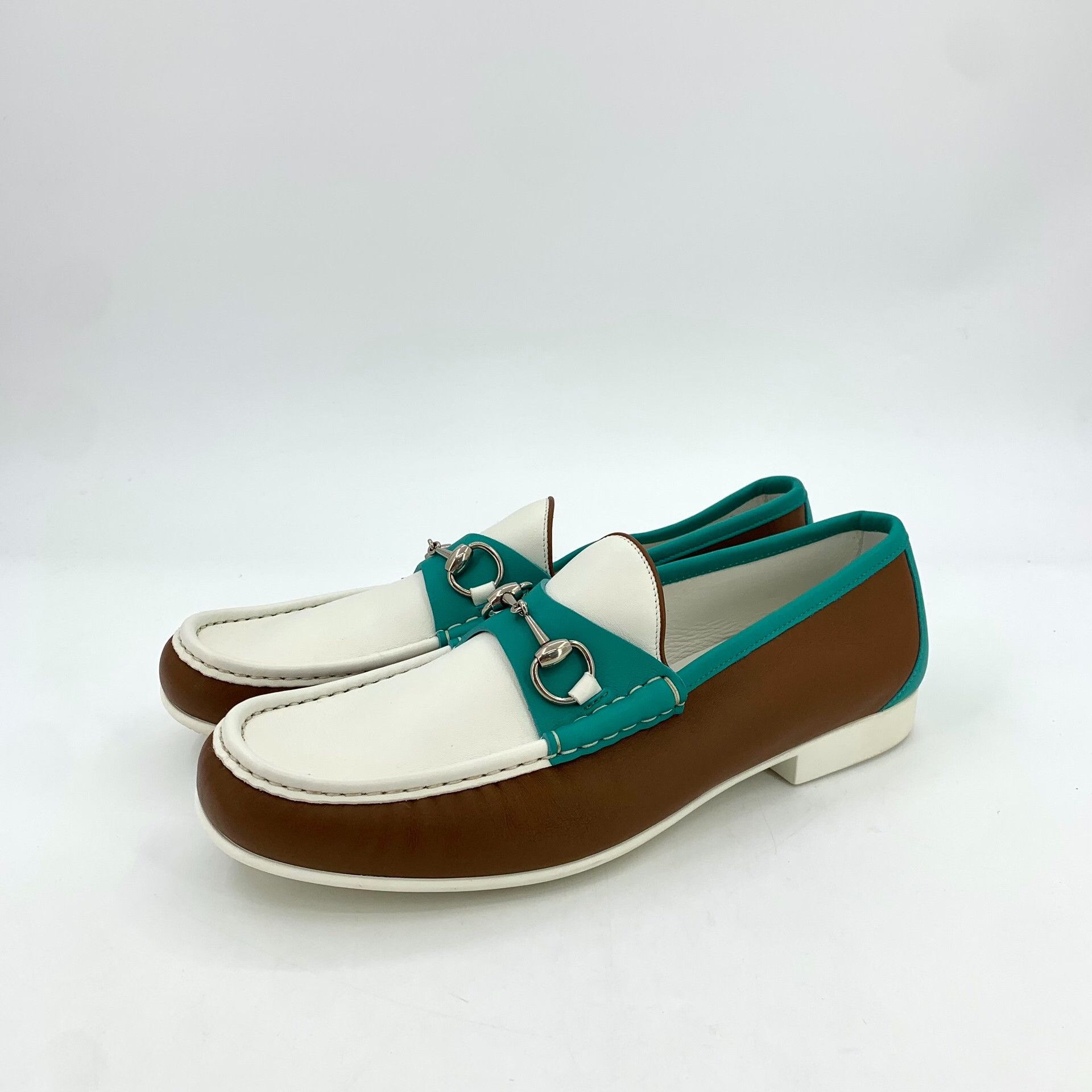 Gucci Gucci Colorblock Horsebit Leather Loafers EU 42.5 Size US 9.5 / EU 42-43 - 2 Thumbnail
