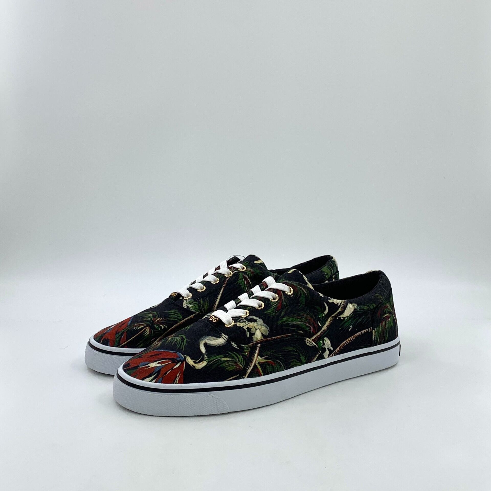 Dolce & Gabbana Dolce & Gabbana Palm Tree Print Low-Top Sneakers 44 Size US 11 / EU 44 - 2 Thumbnail