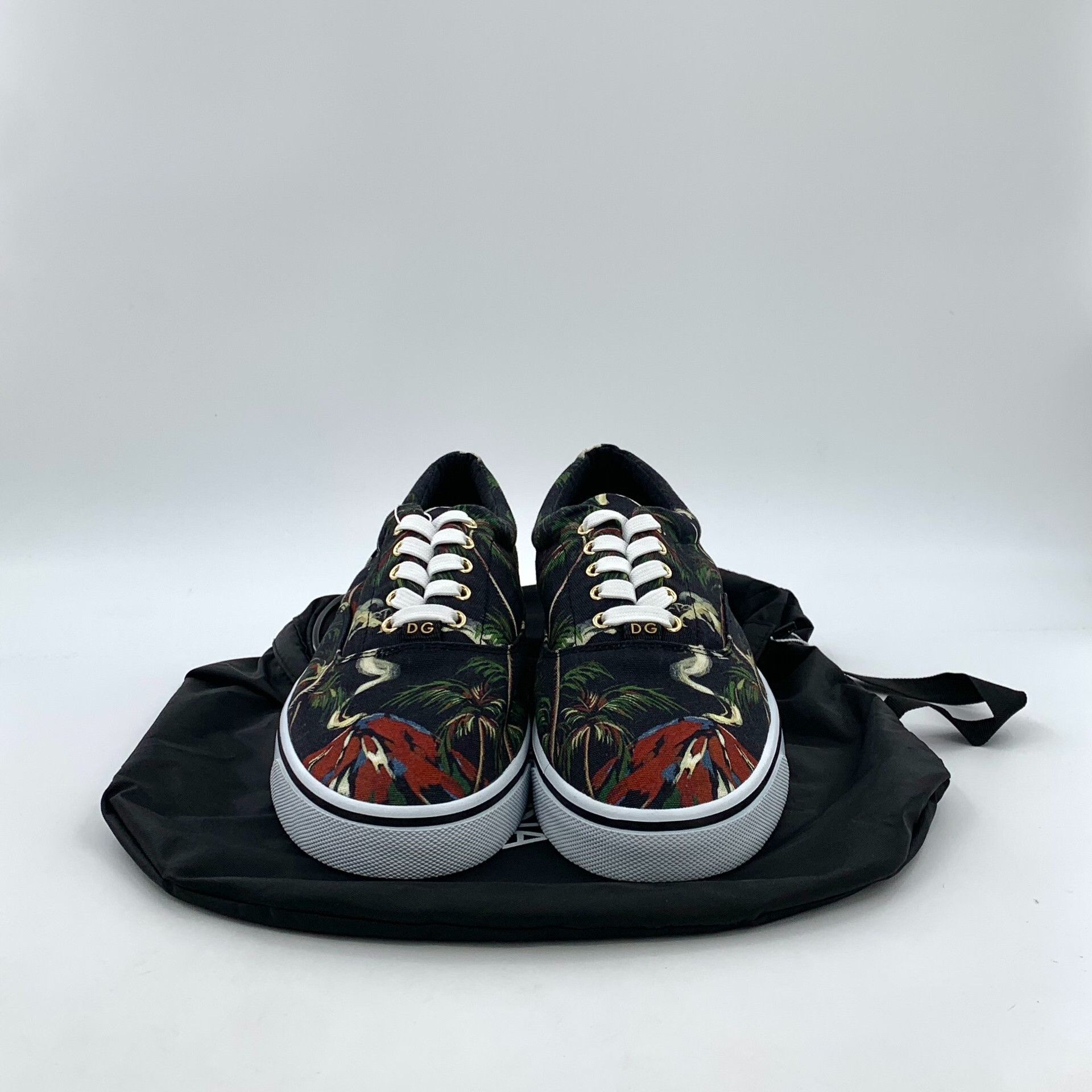 Dolce & Gabbana Dolce & Gabbana Palm Tree Print Low-Top Sneakers 44 Size US 11 / EU 44 - 10 Thumbnail