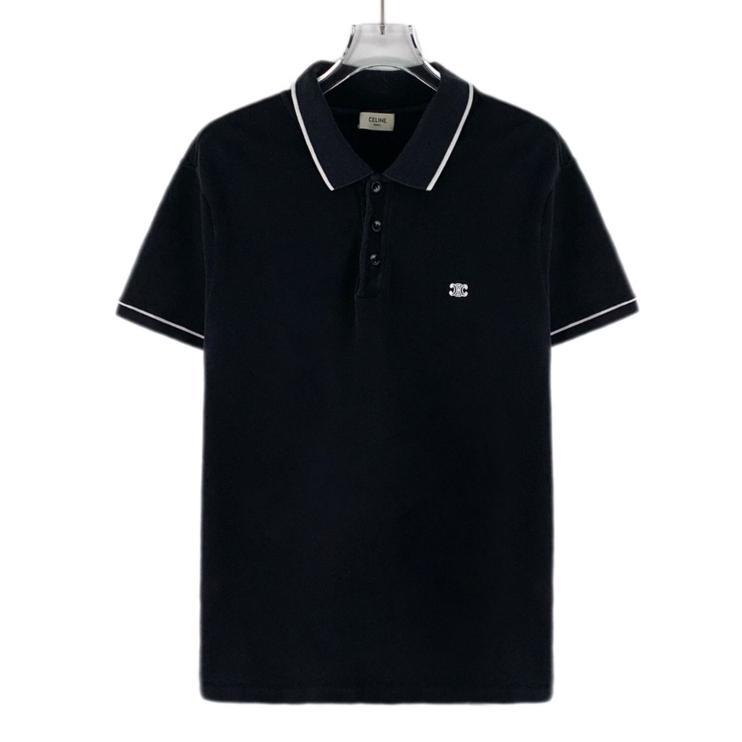 Celine Celine Triomphe Embroidered Polo Shirt Size S Size US S / EU 44-46 / 1 - 2 Thumbnail