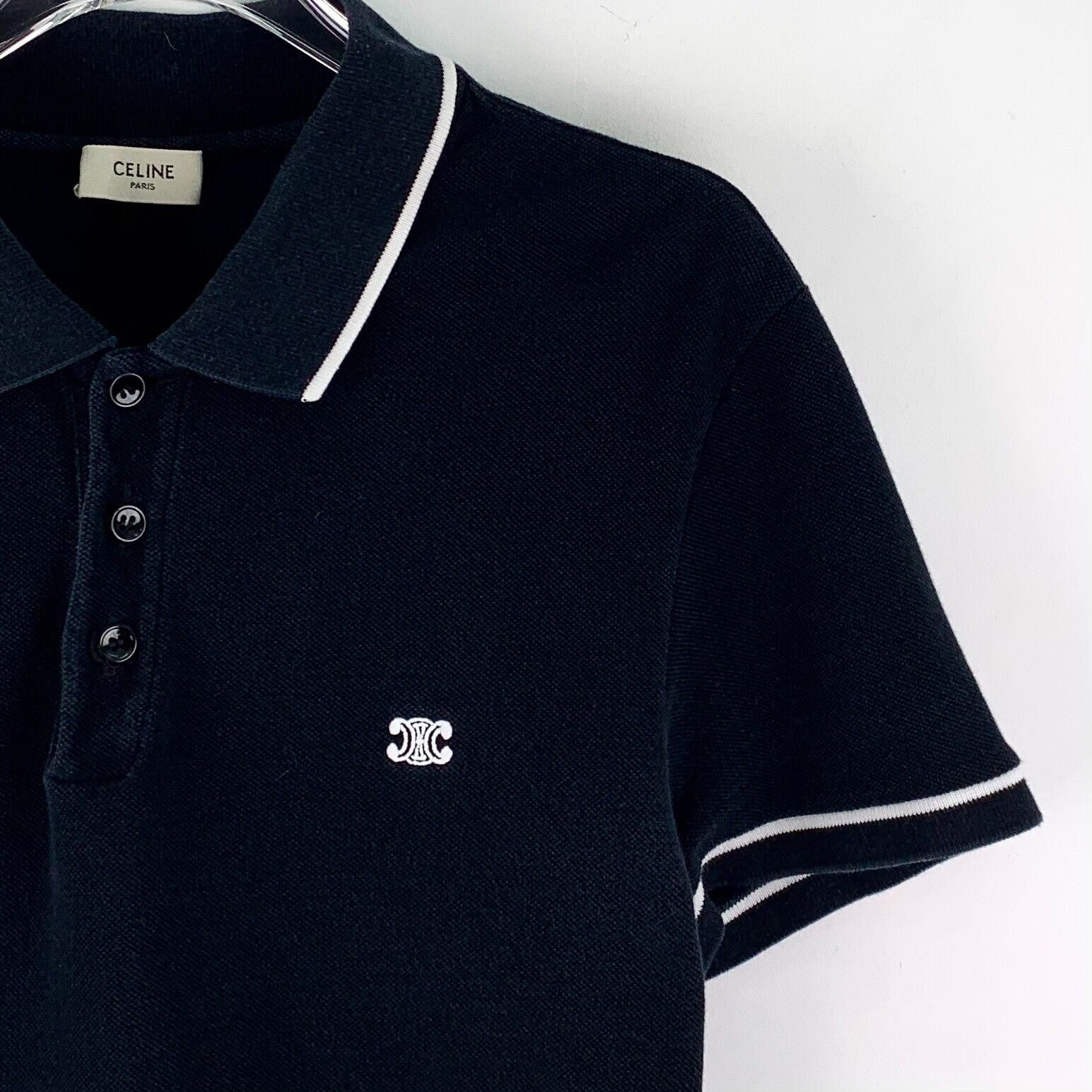 Celine Celine Triomphe Embroidered Polo Shirt Size S Size US S / EU 44-46 / 1 - 4 Thumbnail