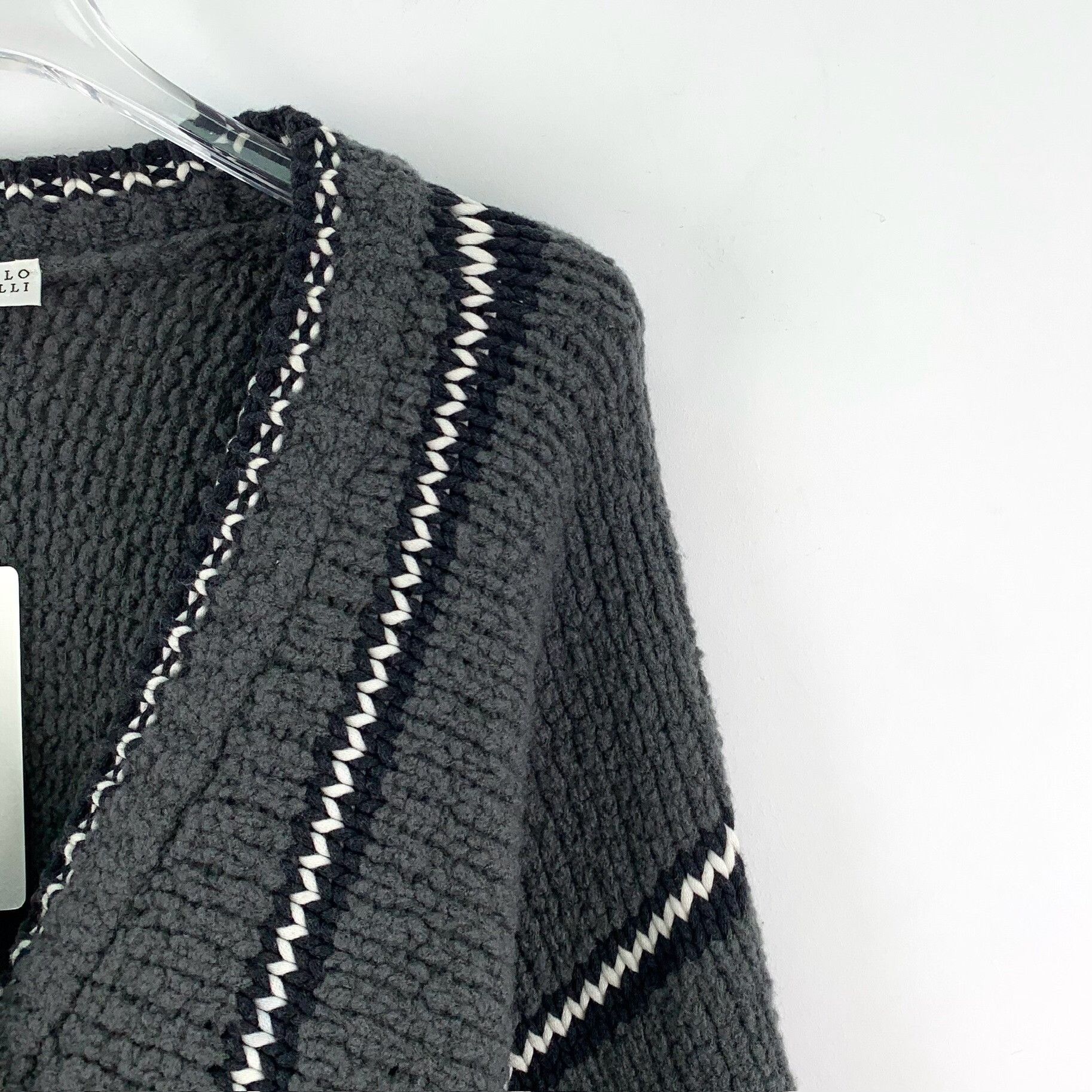 Brunello Cucinelli Brunello Cucinelli Wool V-Neck Cardigan Size XL Size US XL / EU 56 / 4 - 4 Thumbnail