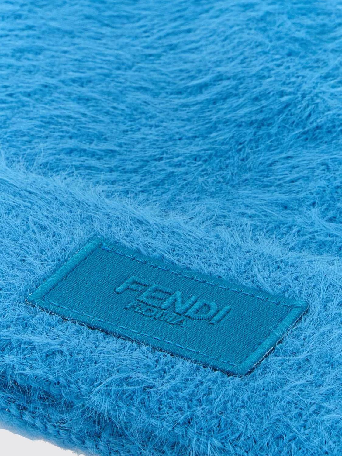 Fendi Fendi Hat Men Gnawed Blue Size ONE SIZE - 3 Thumbnail