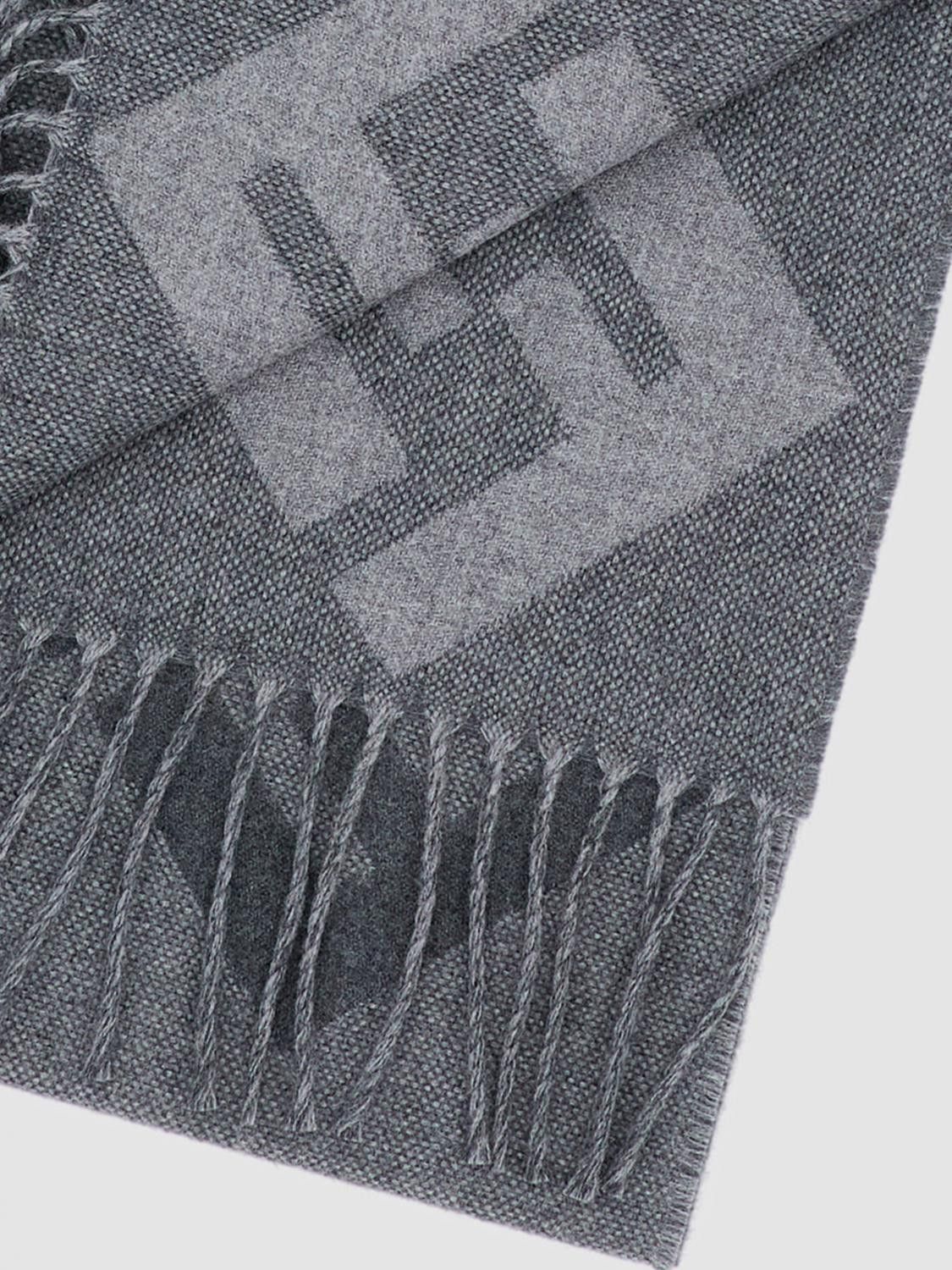 Fendi Fendi Scarf Men Grey Size ONE SIZE - 2 Thumbnail