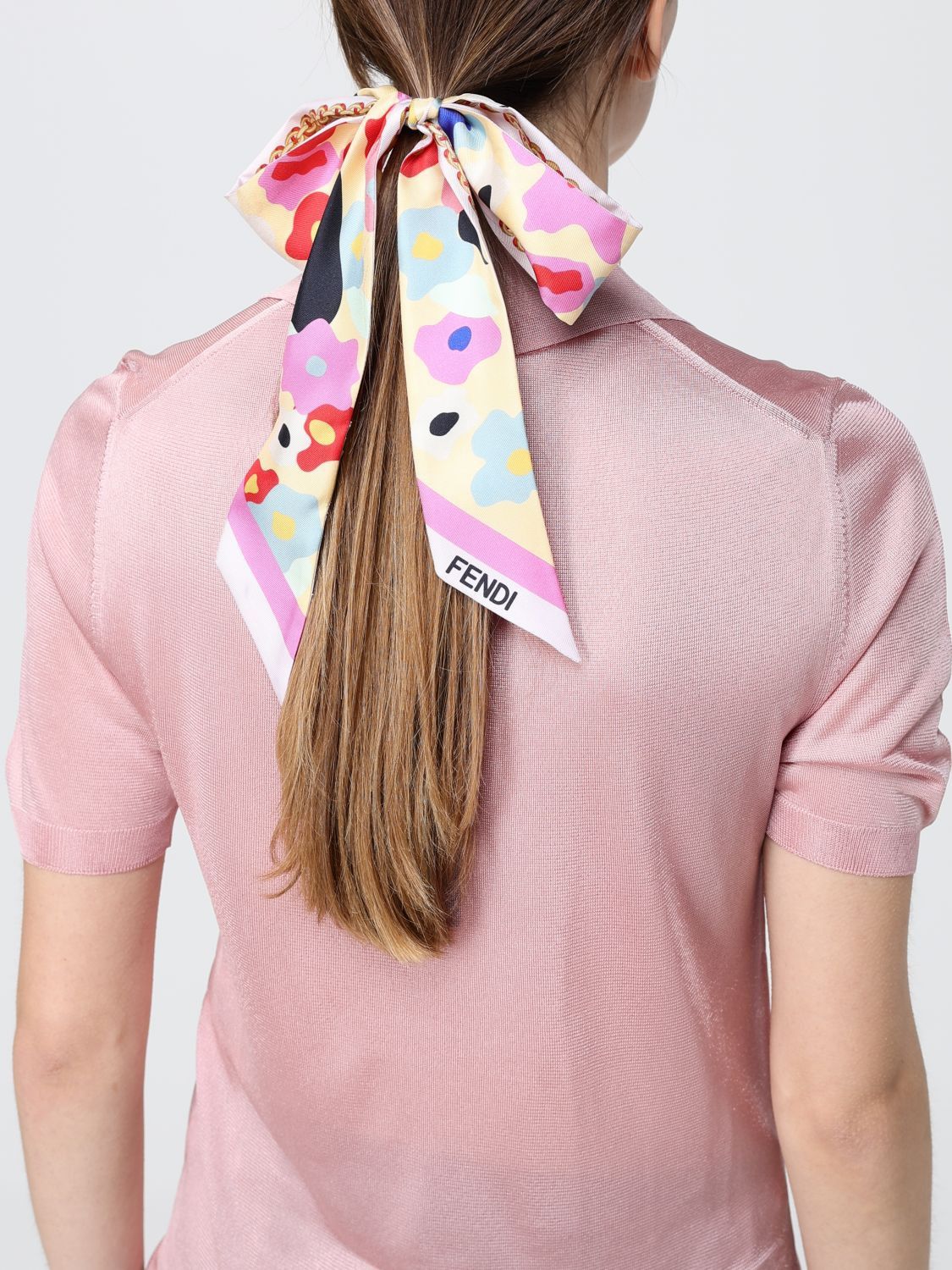 Fendi Fendi Neck Scarf Woman Pink Size ONE SIZE - 4 Thumbnail