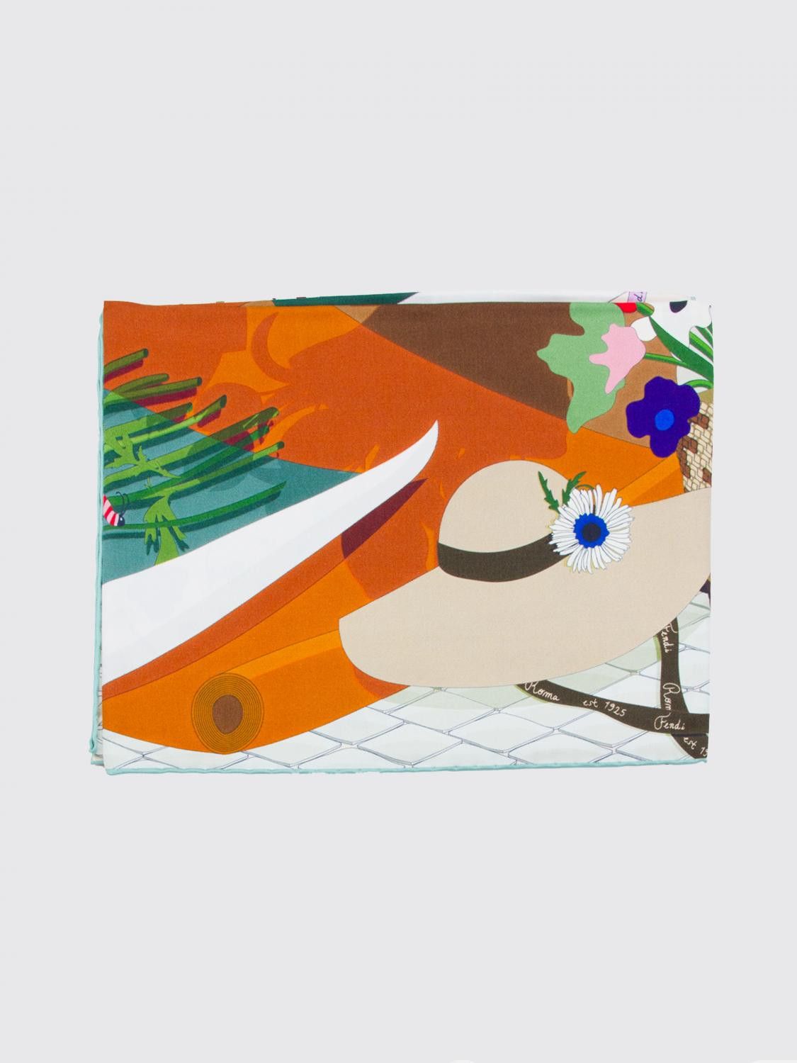 Fendi Fendi Neck Scarf Woman Green Size ONE SIZE - 2 Thumbnail