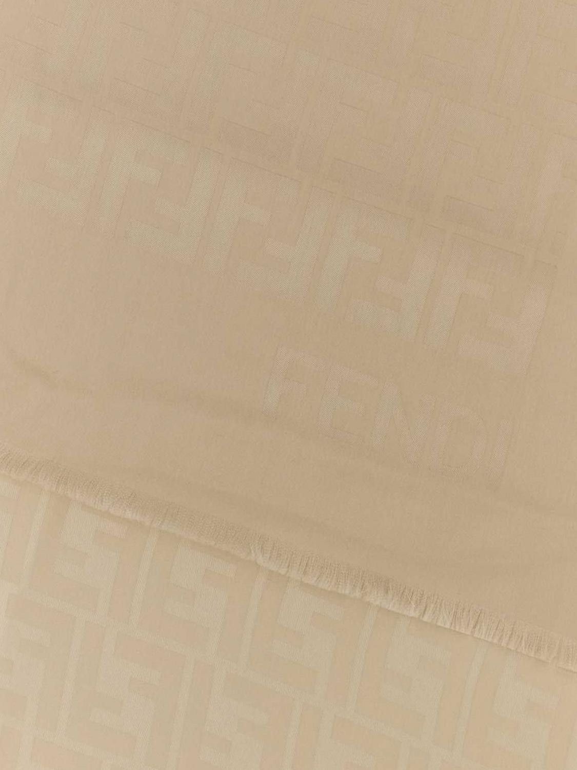 Fendi Fendi Scarf Woman Beige Size ONE SIZE - 2 Thumbnail