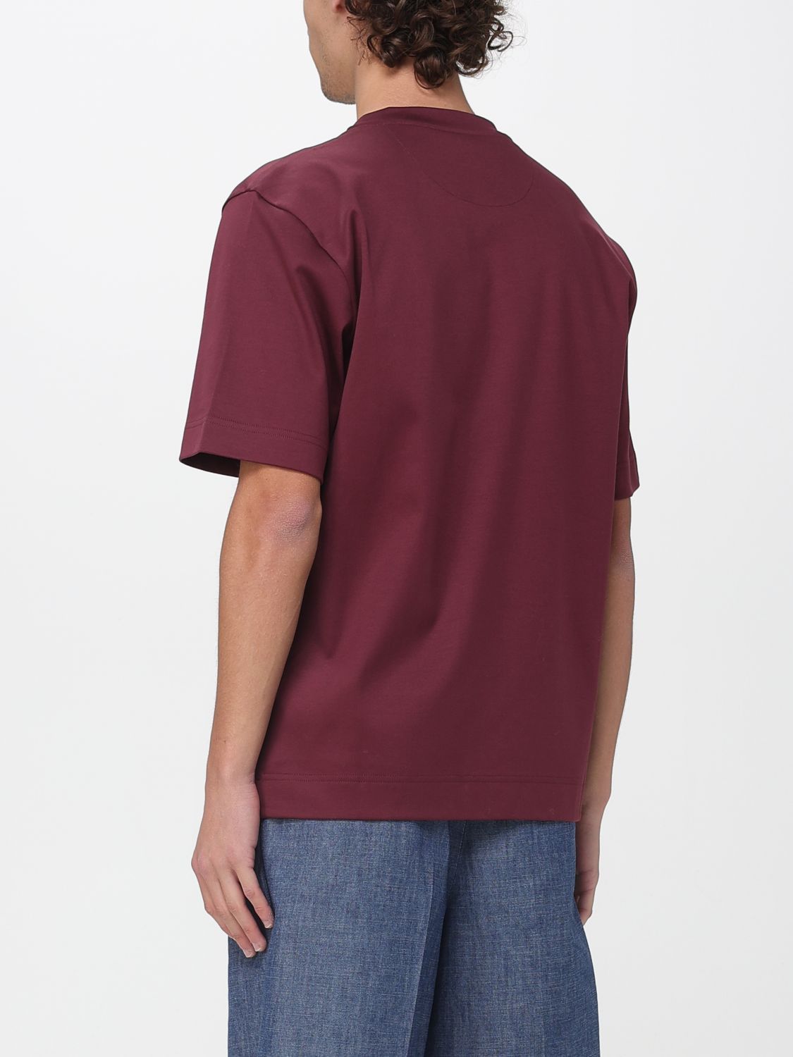 Fendi Fendi T-Shirt Men Burgundy Size US XL / EU 56 / 4 - 3 Thumbnail