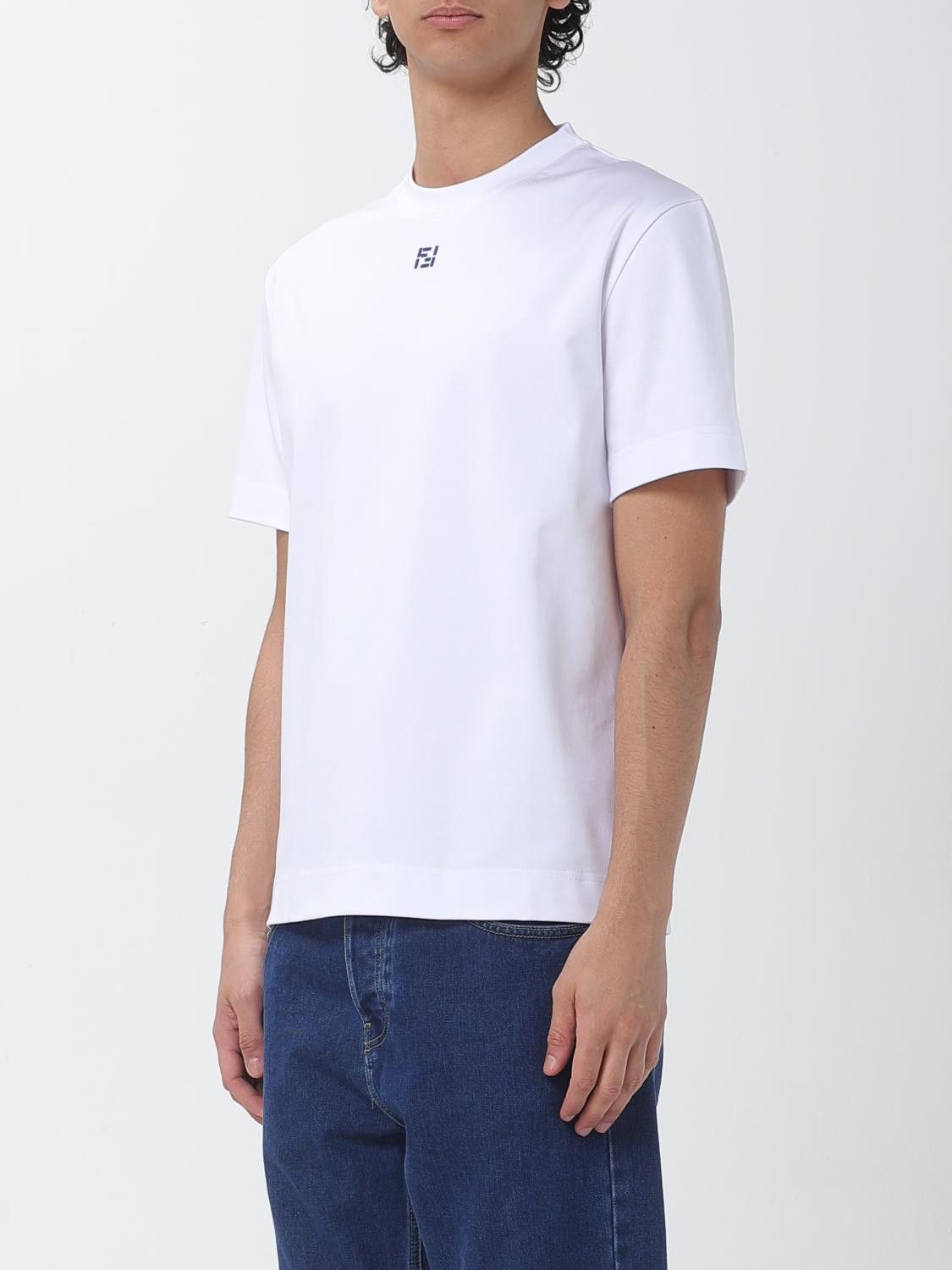 Fendi Fendi T-Shirt Men White Size US XL / EU 56 / 4 - 3 Thumbnail