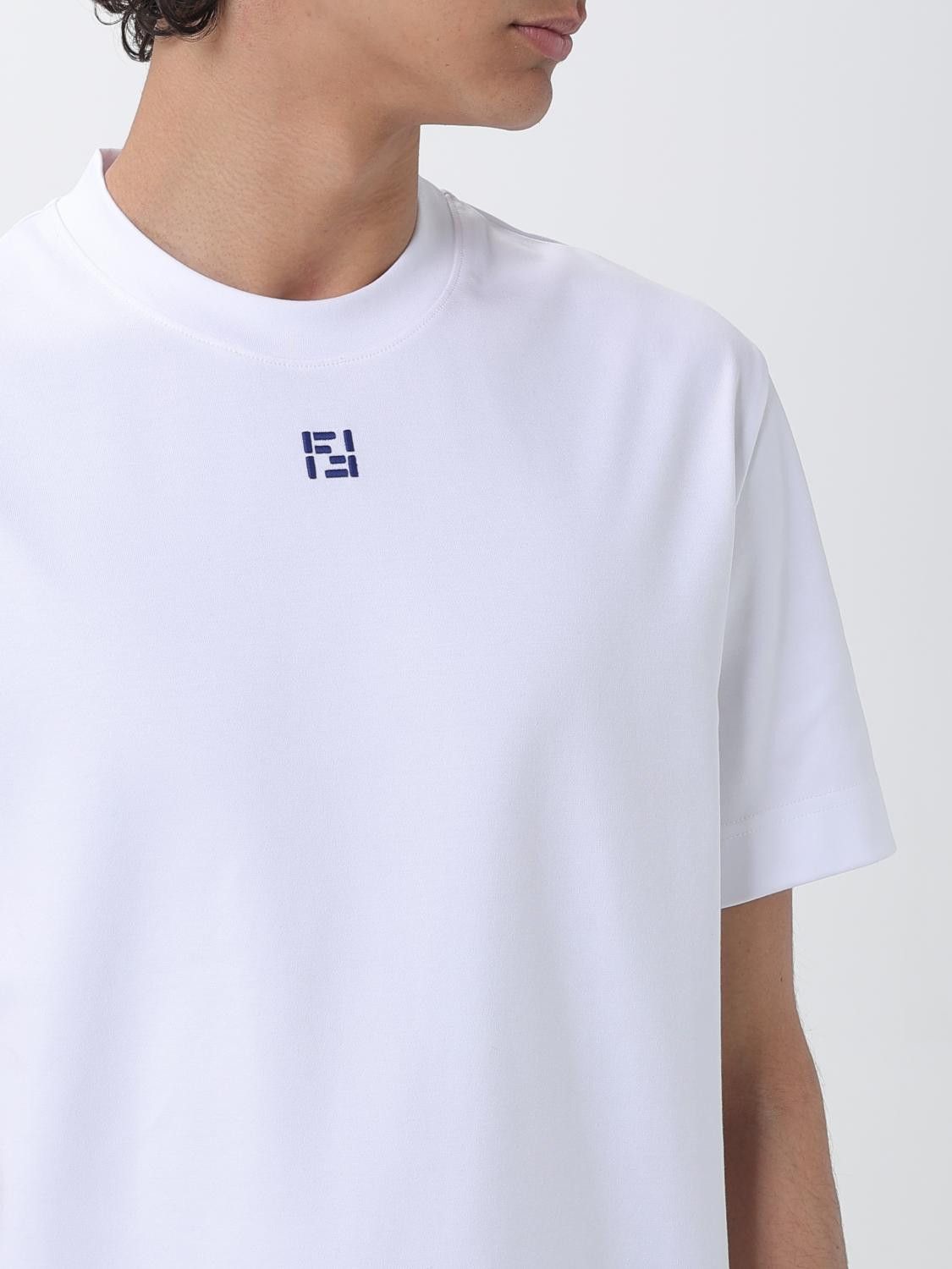 Fendi Fendi T-Shirt Men White Size US XL / EU 56 / 4 - 4 Thumbnail
