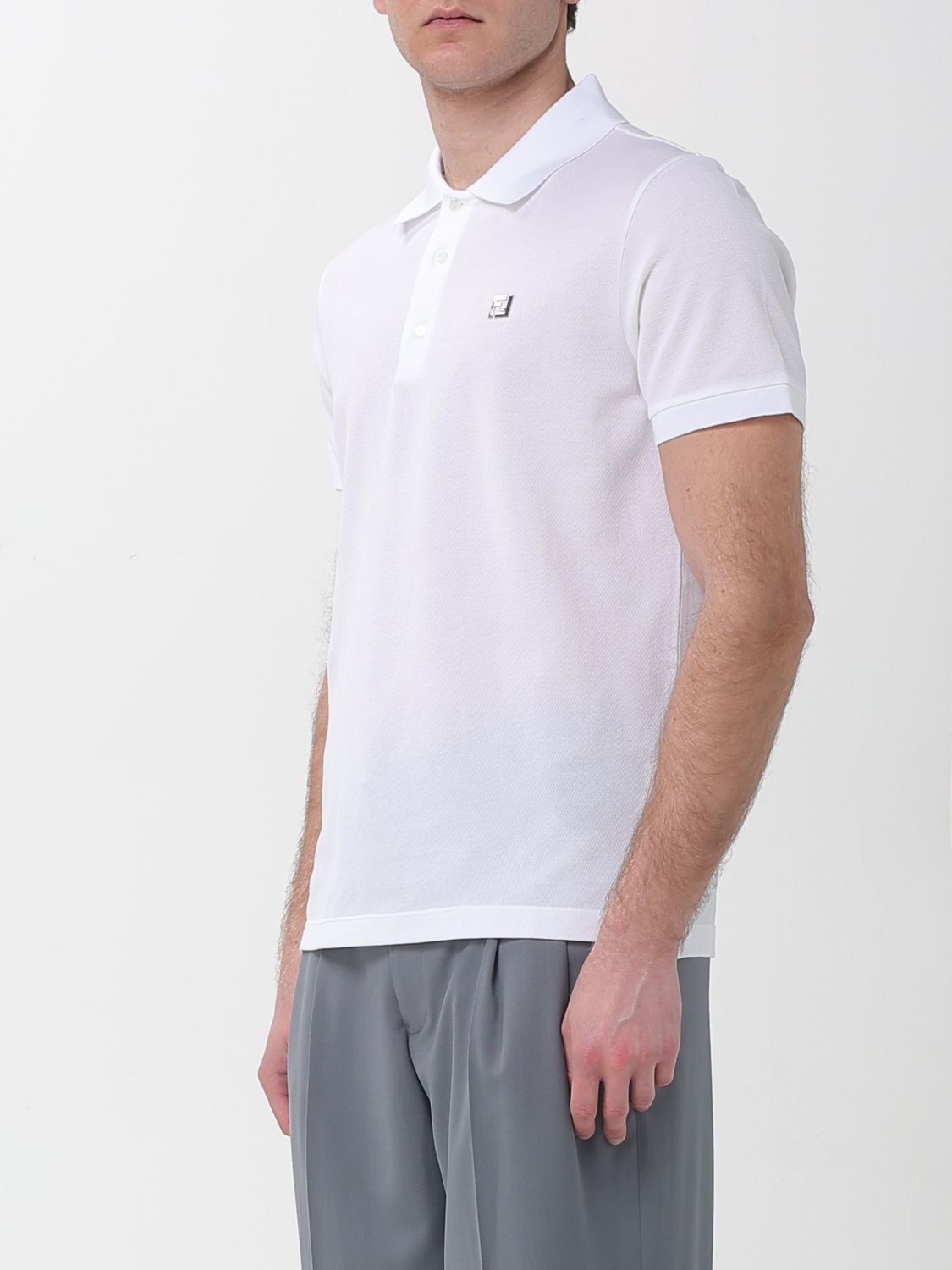 Fendi Fendi Polo Shirt Men White Size US XXL / EU 58 / 5 - 4 Thumbnail