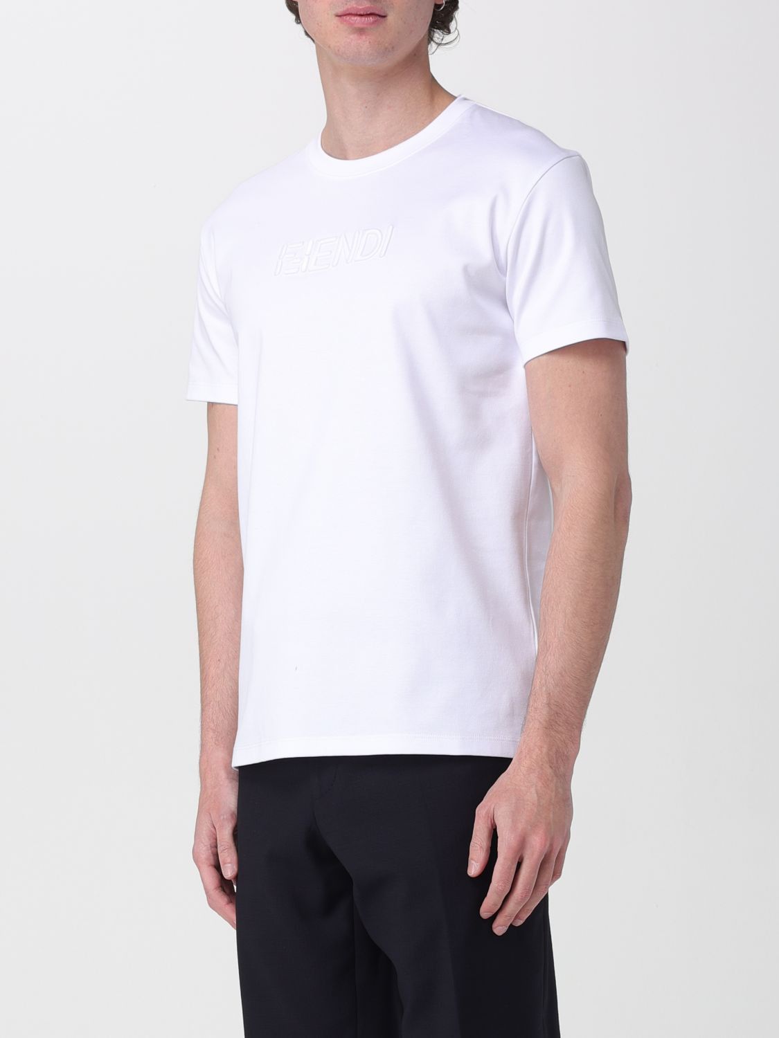 Fendi Fendi T-Shirt Men White Size US XL / EU 56 / 4 - 4 Thumbnail