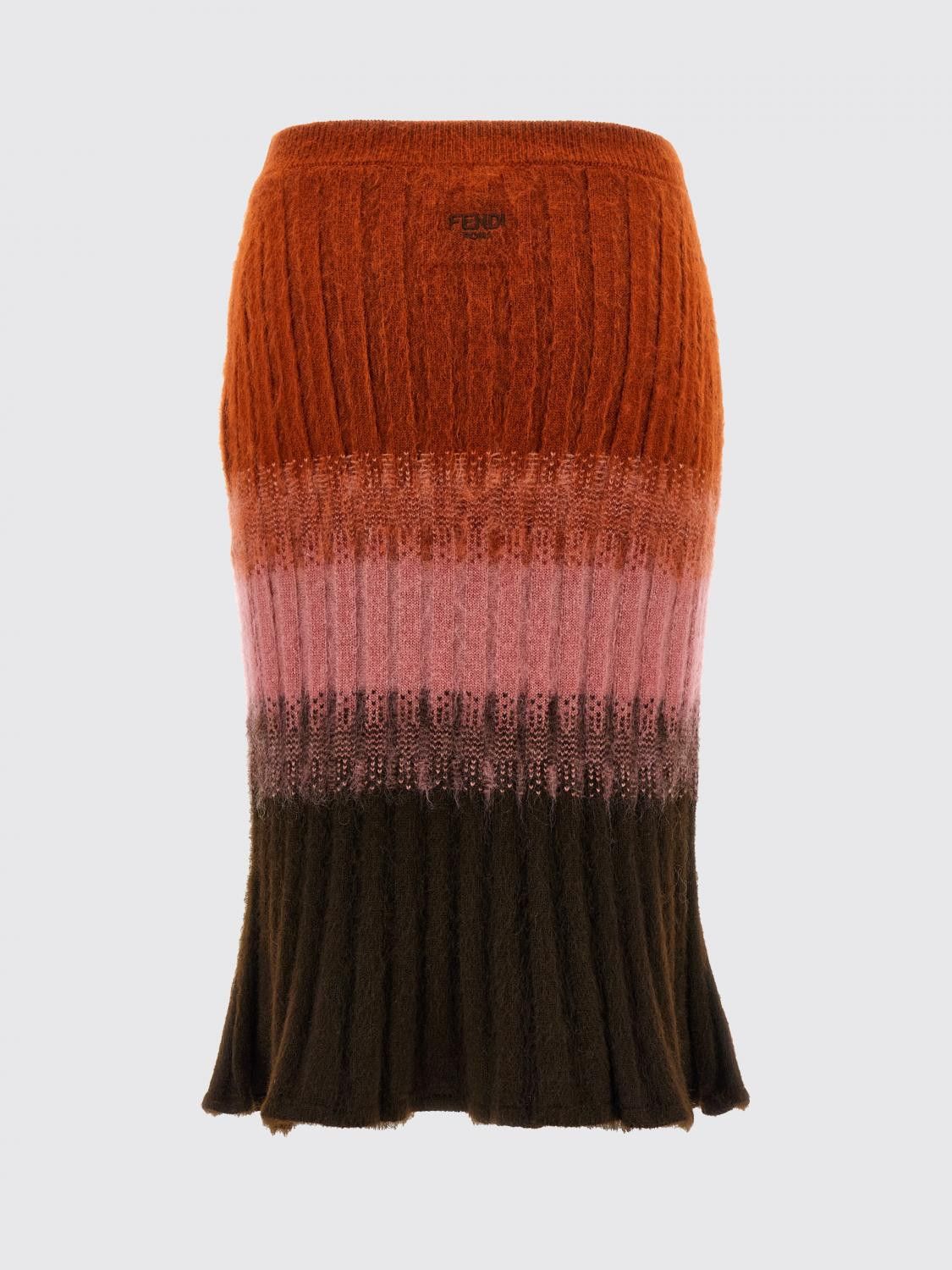 Fendi Fendi Skirt Woman Rust Size 26" / US 2 / IT 38 - 2 Thumbnail