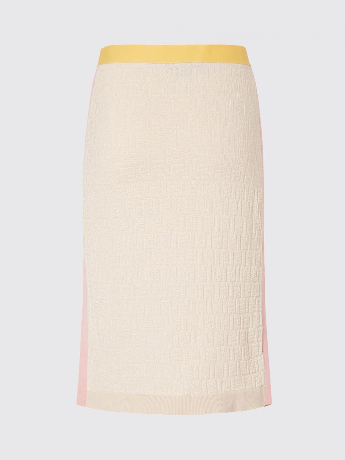Fendi Fendi Skirt Woman Beige Size 26" / US 2 / IT 38 - 3 Thumbnail