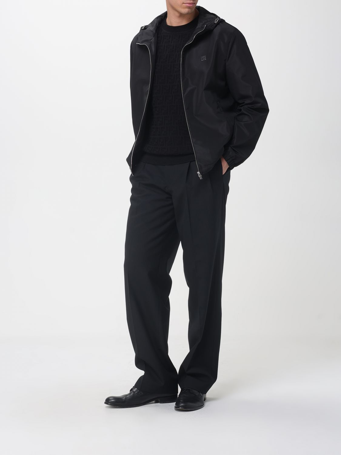 Fendi Fendi Sweater Men Black Size US M / EU 48-50 / 2 - 2 Thumbnail