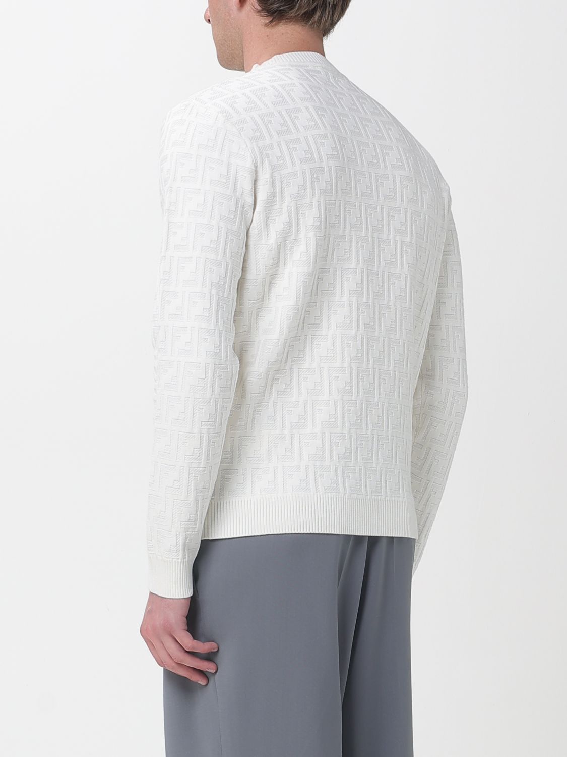Fendi Fendi Sweater Men White Size US XXL / EU 58 / 5 - 3 Thumbnail