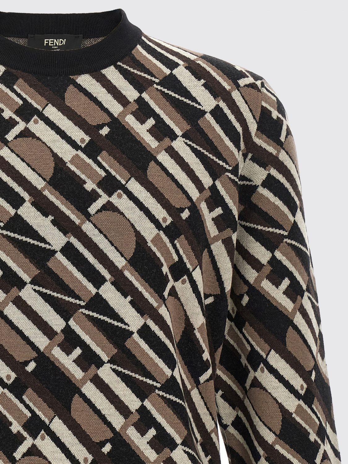 Fendi Fendi Sweater Men Multicolor Size US L / EU 52-54 / 3 - 3 Thumbnail