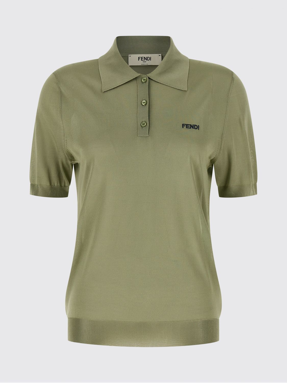 Fendi Fendi Polo Shirt Woman Turquoise Size M / US 6-8 / IT 42-44 - 2 Thumbnail