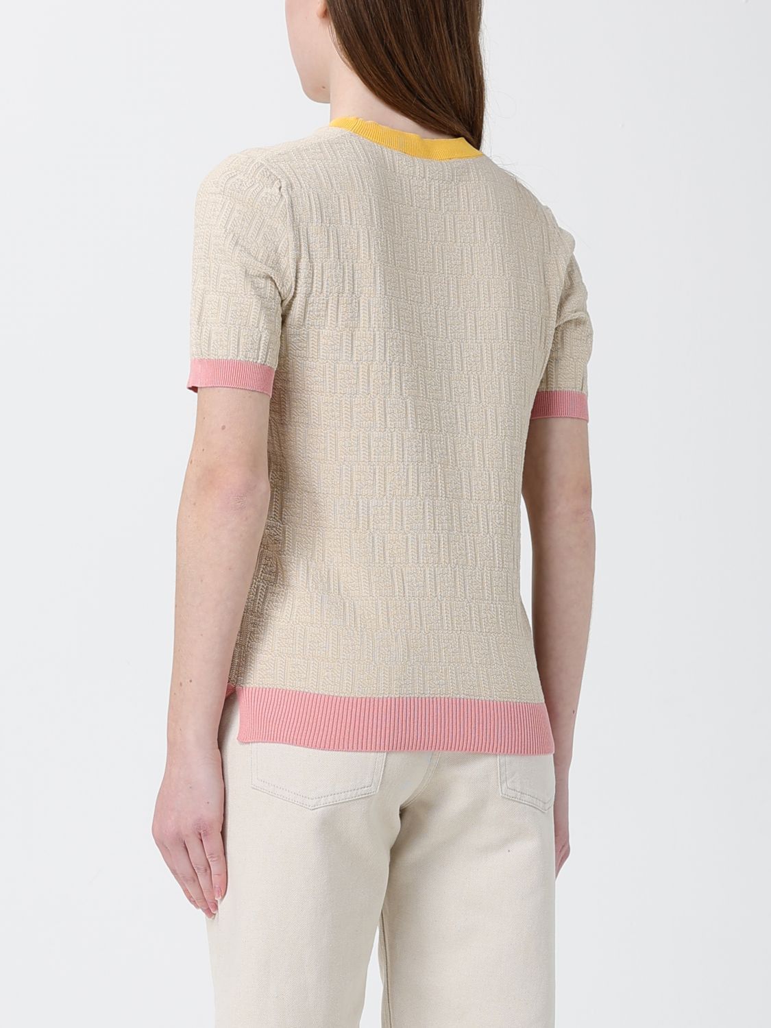 Fendi Fendi Sweater Woman Beige Size S / US 4 / IT 40 - 3 Thumbnail