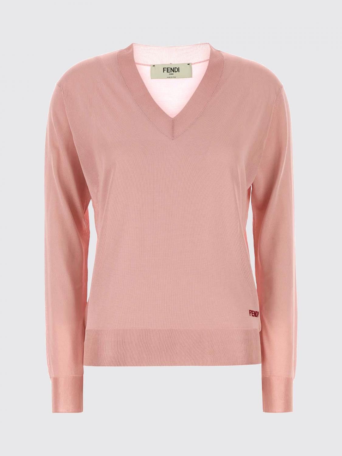 Fendi Fendi Sweater Woman Pink Size S / US 4 / IT 40 - 2 Thumbnail
