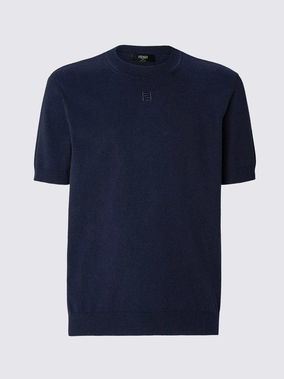 Fendi Fendi Sweater Men Blue Size US M / EU 48-50 / 2 - 2 Thumbnail
