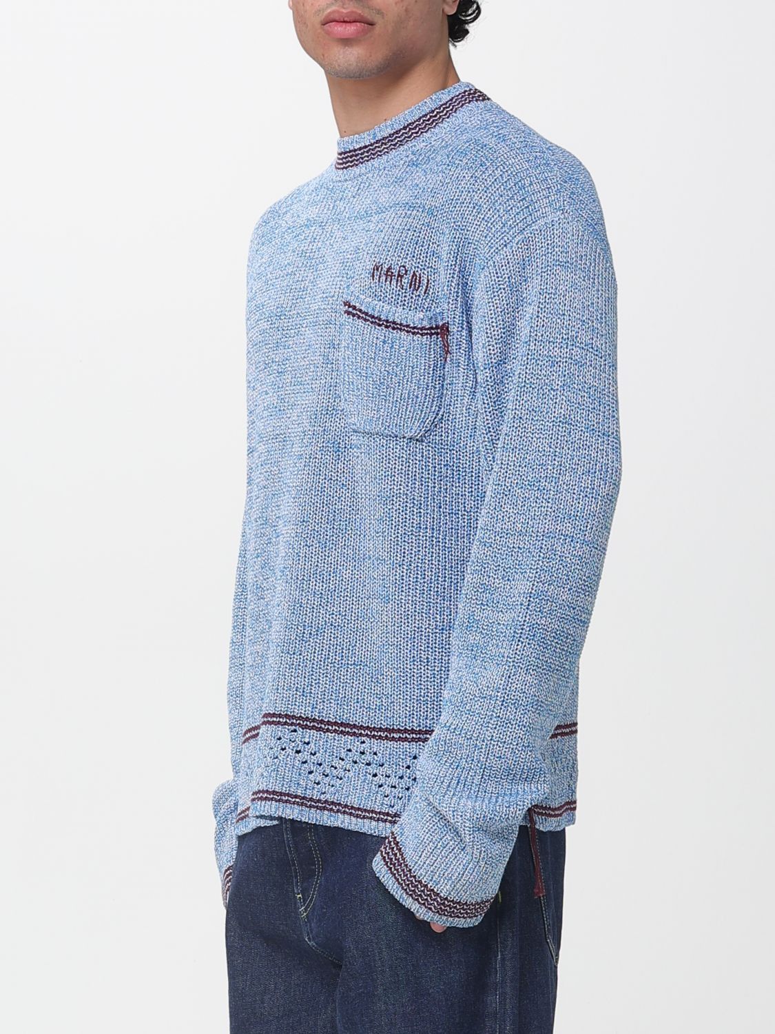 Marni Marni Sweater Men Blue Size US XL / EU 56 / 4 - 4 Thumbnail