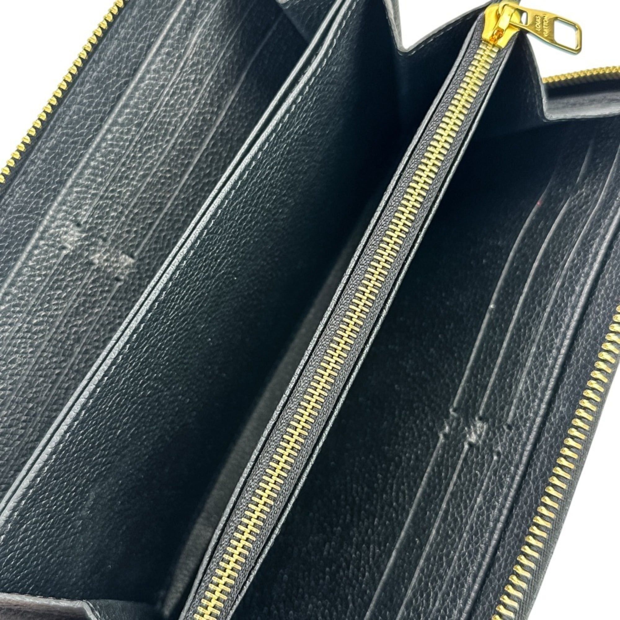 Louis Vuitton Louis Vuitton Monogram Empreinte Bicolor Zippy Wallet Long M80481 Black Beige Women's Size ONE SIZE - 7 Thumbnail