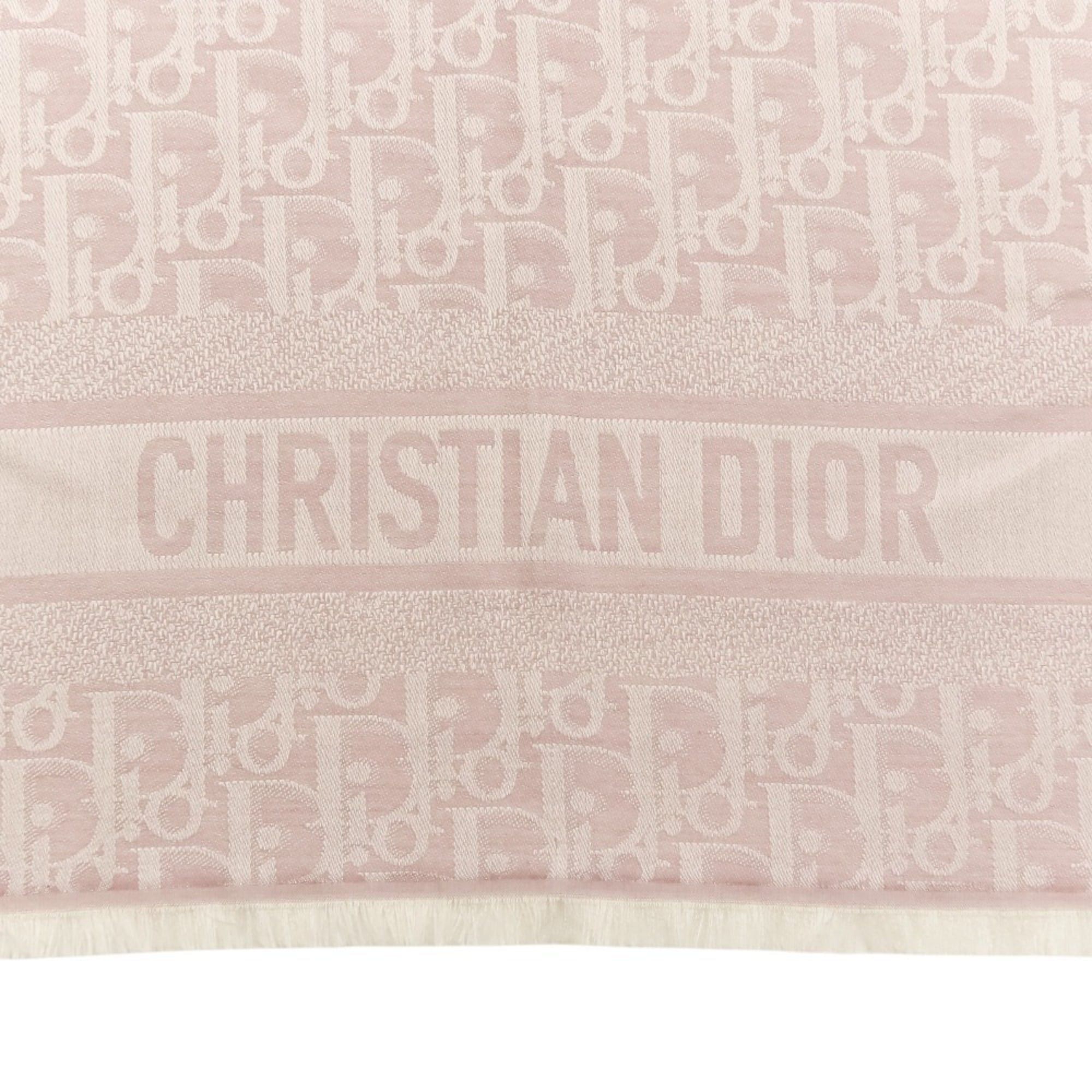 Dior Christian Dior Oblique Large Shawl/Stole, Pink, Women's Size ONE SIZE - 3 Thumbnail