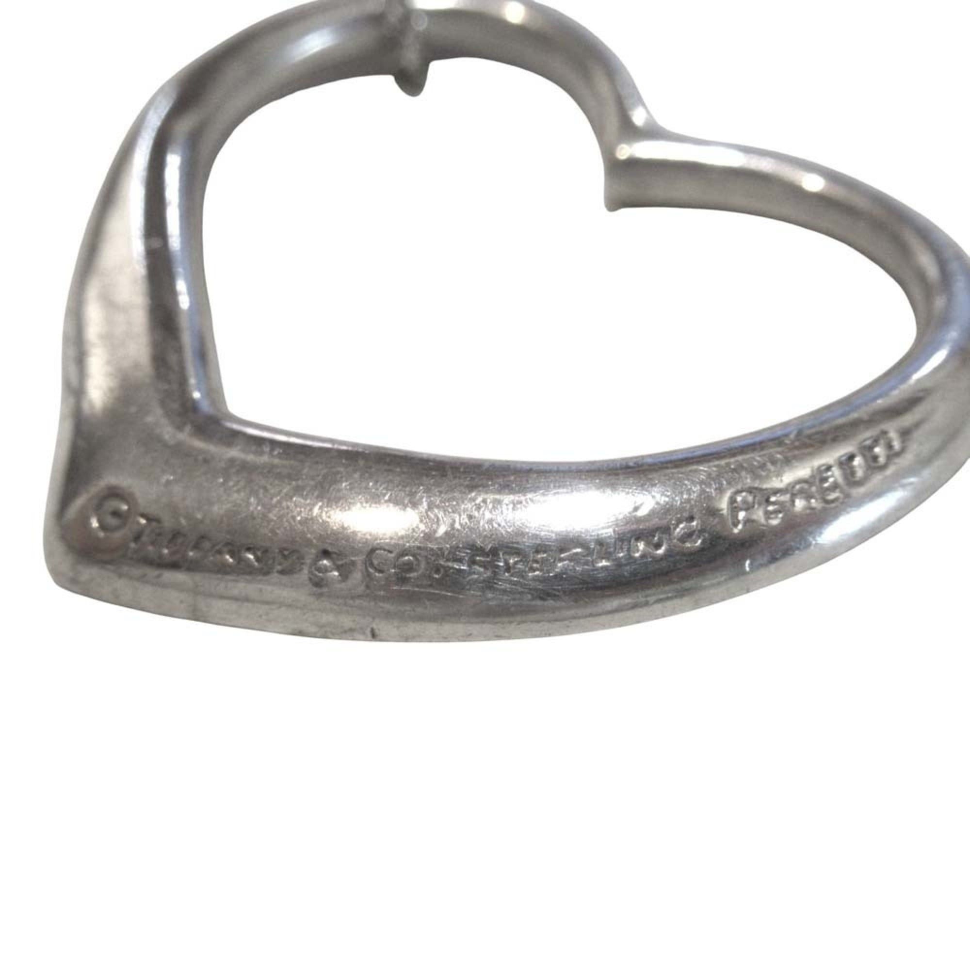 Tiffany & Co. Tiffany & Co. Vintage Elsa Peretti Open Heart Large Long Necklace, 925 Sterling Silver, Women's Size ONE SIZE - 3 Thumbnail