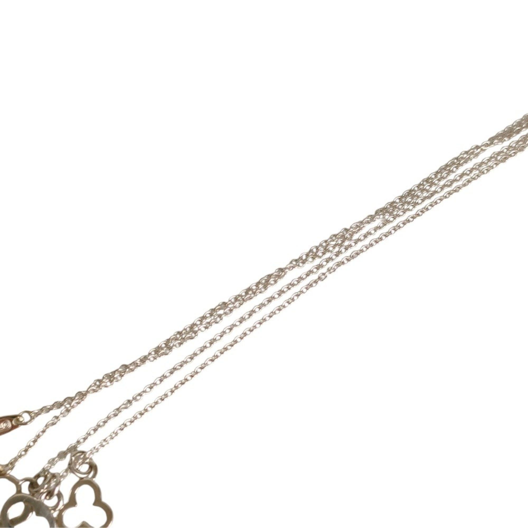 Tiffany & Co. TIFFANY & Co. Tiffany SV925 Triple Three-Key Chain Pendant Necklace with Box, Silver, Women's Size ONE SIZE - 5 Thumbnail